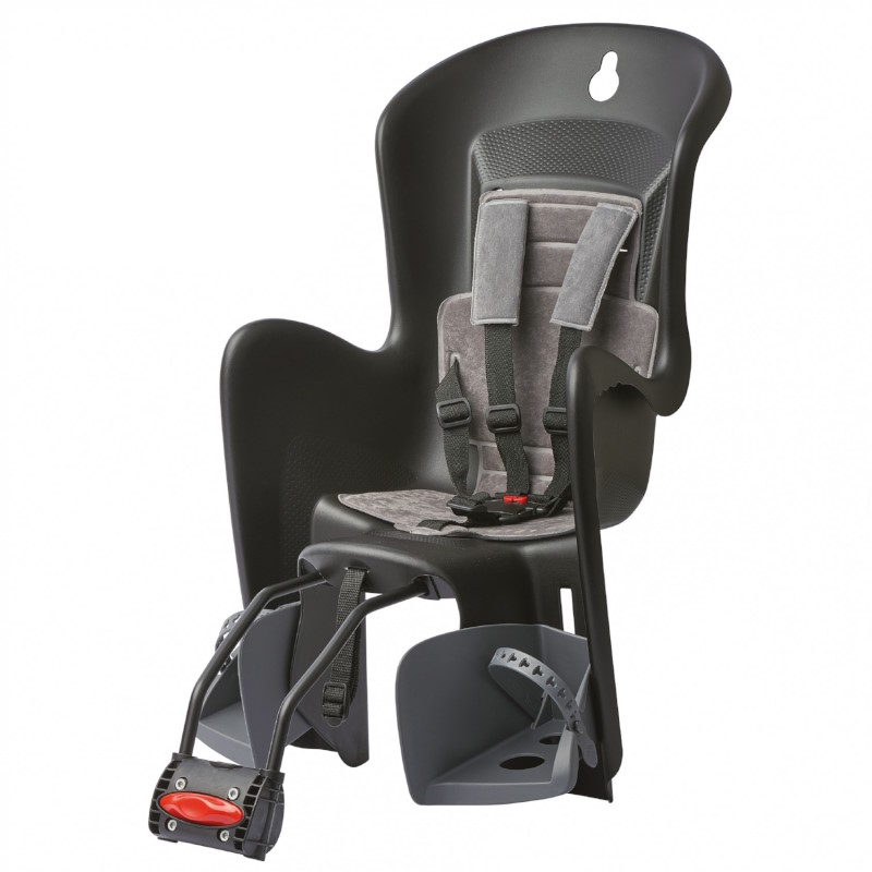 Productfoto van Polisport Bilby Maxi FF Fietsstoeltje voor Kinderen voor Frame - zwart/donkergrijs