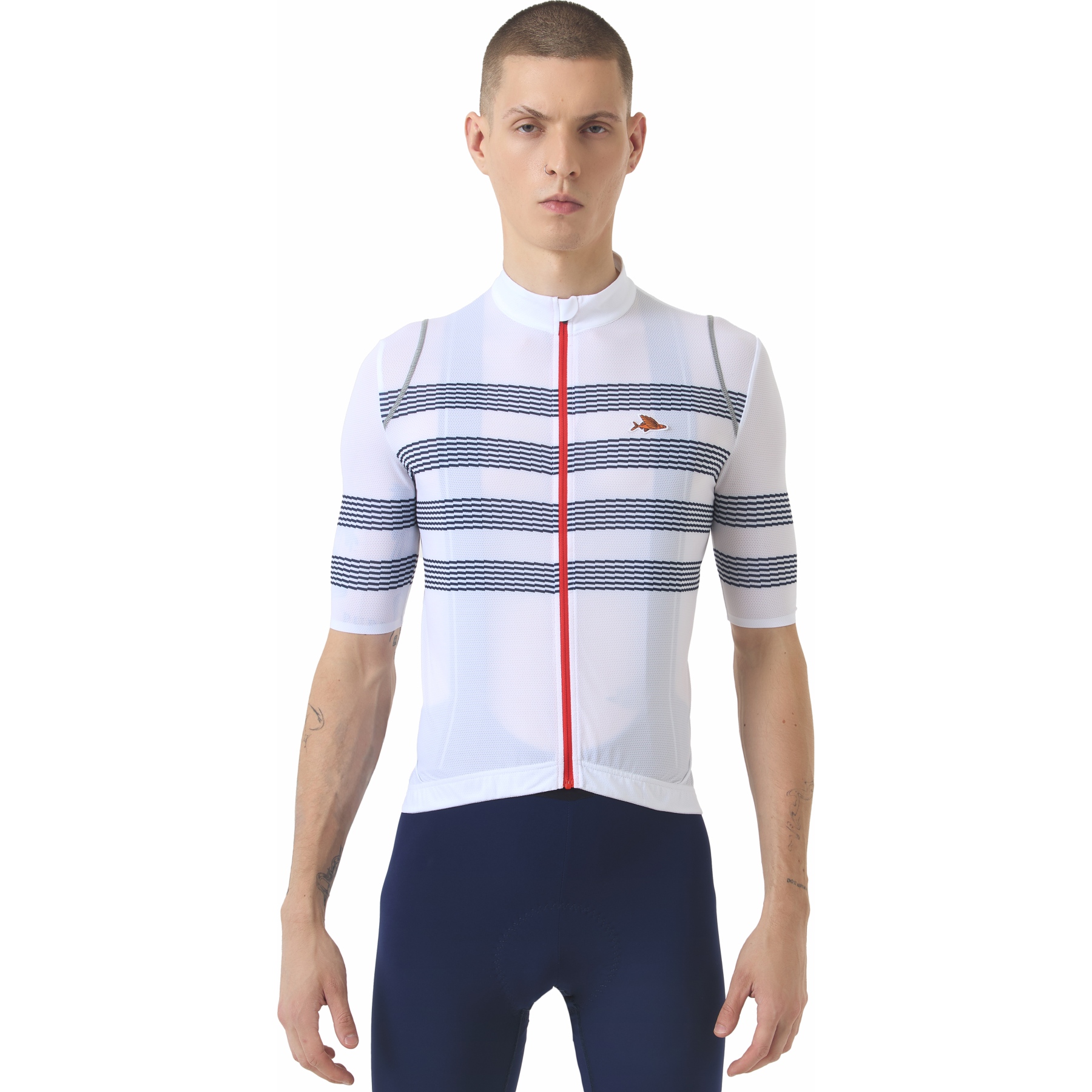 Café du Cycliste Mona 2.0 Short Sleeve Jersey Men - mariniere | BIKE24