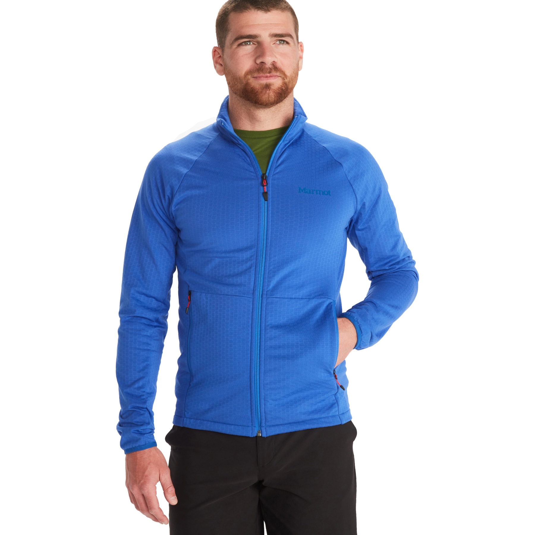 Marmot Leconte Full-Zip Fleece Jacket Men - trail blue | BIKE24