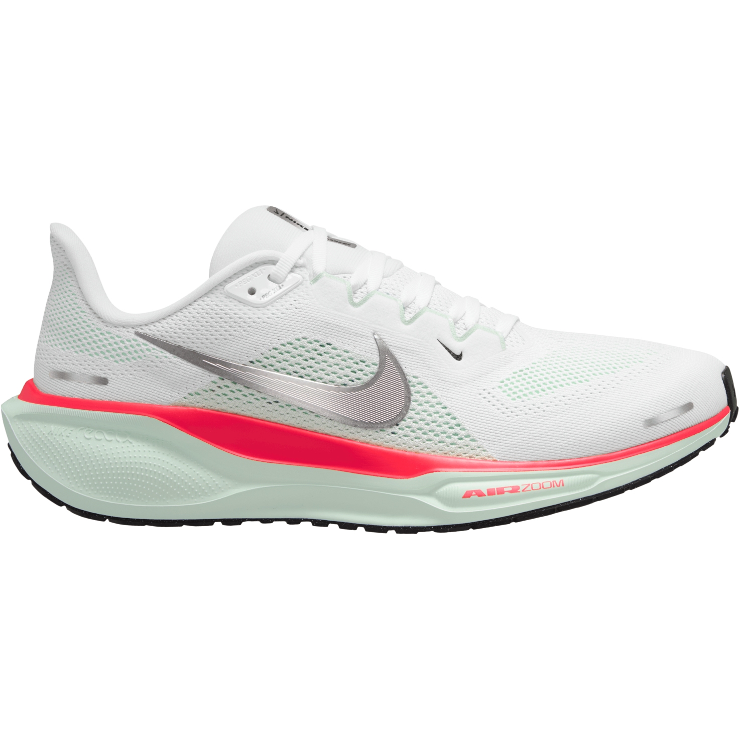Bild von Nike Pegasus 41 Straßenlaufschuhe Herren - white/metallic silver-barely green-bright crimson/black FD2722-115