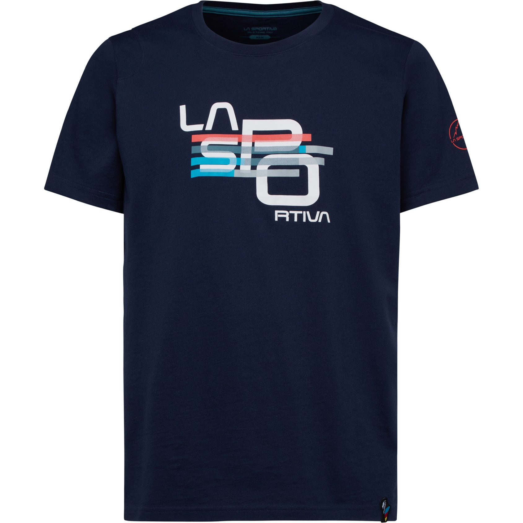 Productfoto van La Sportiva Stripe Cube T-Shirt Heren - Deep Sea