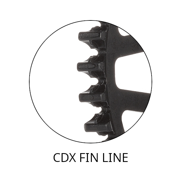 Gates Carbon Drive Sprocket - CDX Fin Line | Centertrack | Front