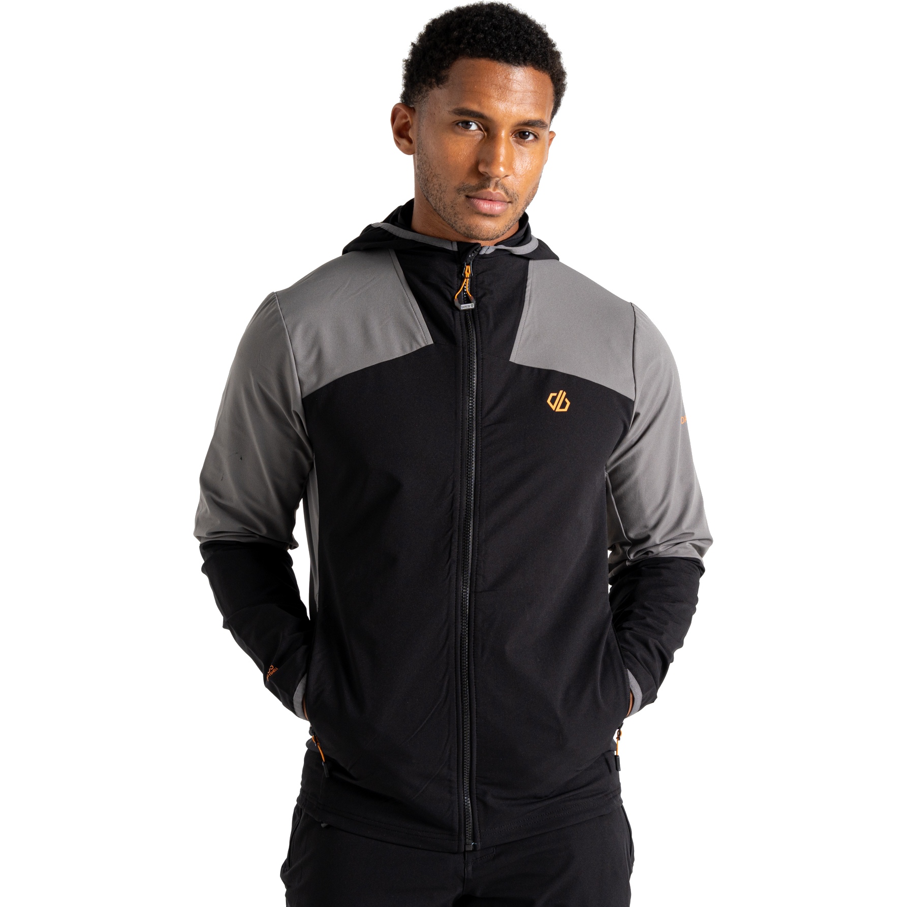 Foto de Dare 2b Chaqueta Softshell Hombre - Latitudinal III - P4C Black / Granite Grey
