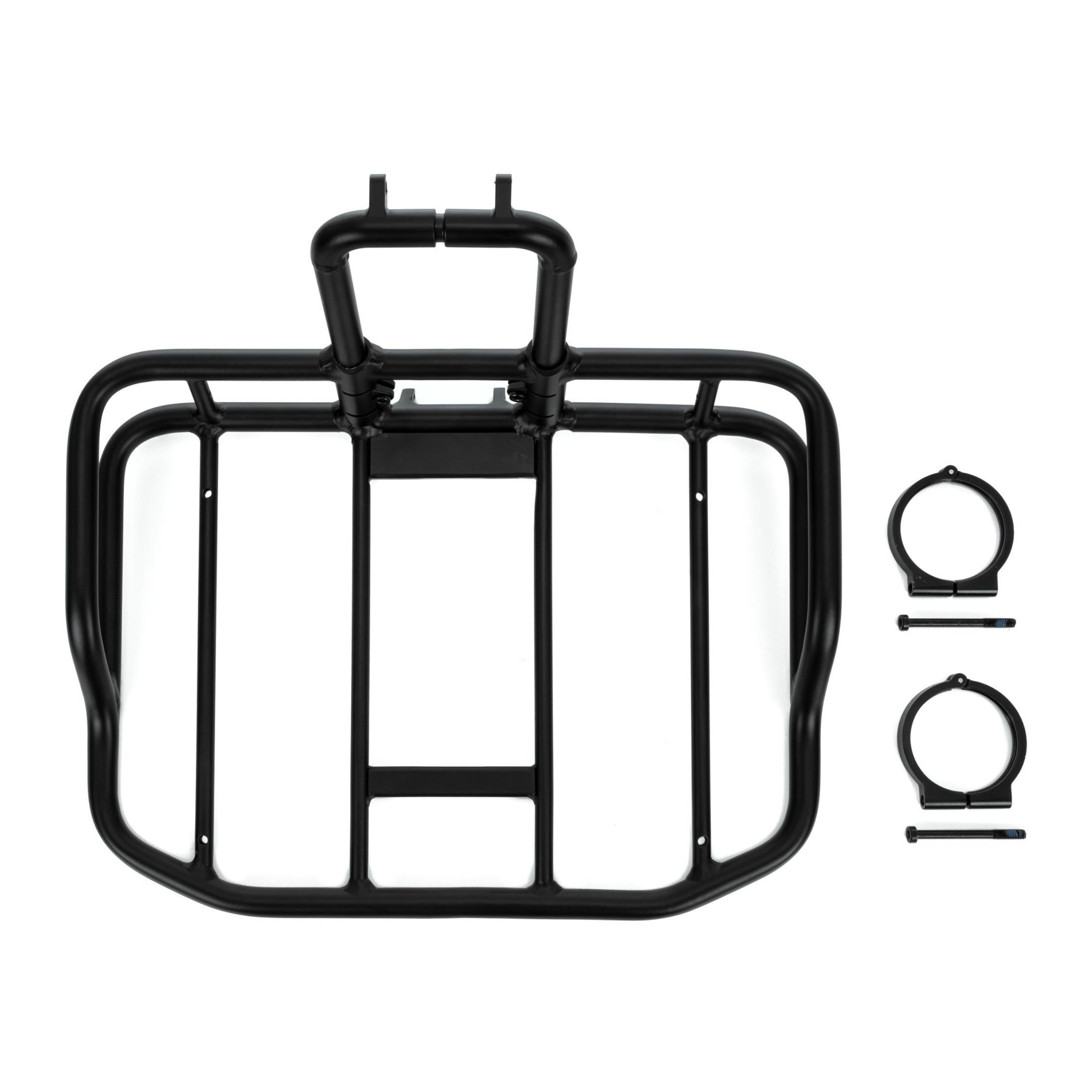 Portapacchi Anteriore Per Bici In Lega Di Alluminio – RETYLY Carrier Per MTB, Bici Da Strada E Pieghevoli – Staffa Resistente Con Kit Di Montaggio, Carico Max 10kg, Nero - 4
