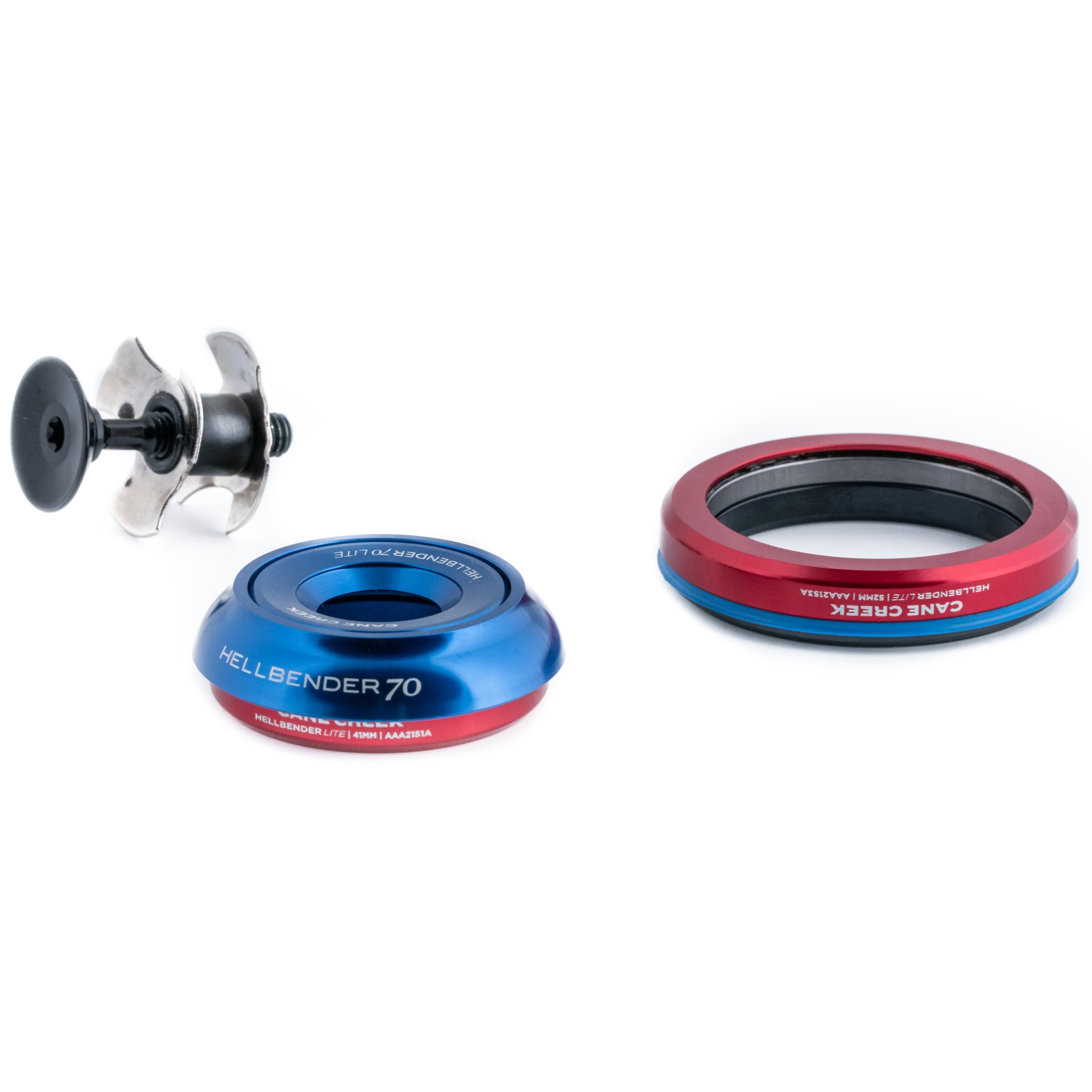 Picture of Cane Creek Hellbender 70 Lite Headset - Tapered | IS42/28.6 | IS52/40 - blue