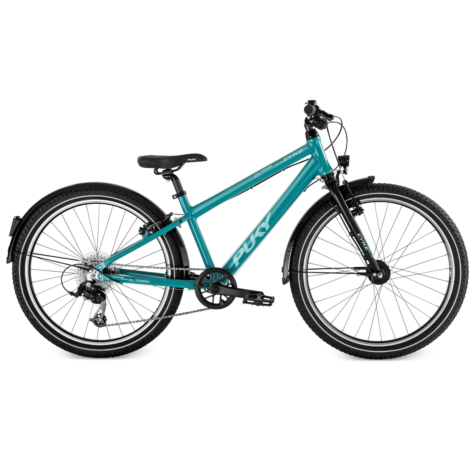 Photo produit de Puky CYKE 24-8 ACTIVE Vélo Enfant - 24&quot; | 8 Vitesses - turquoise/black