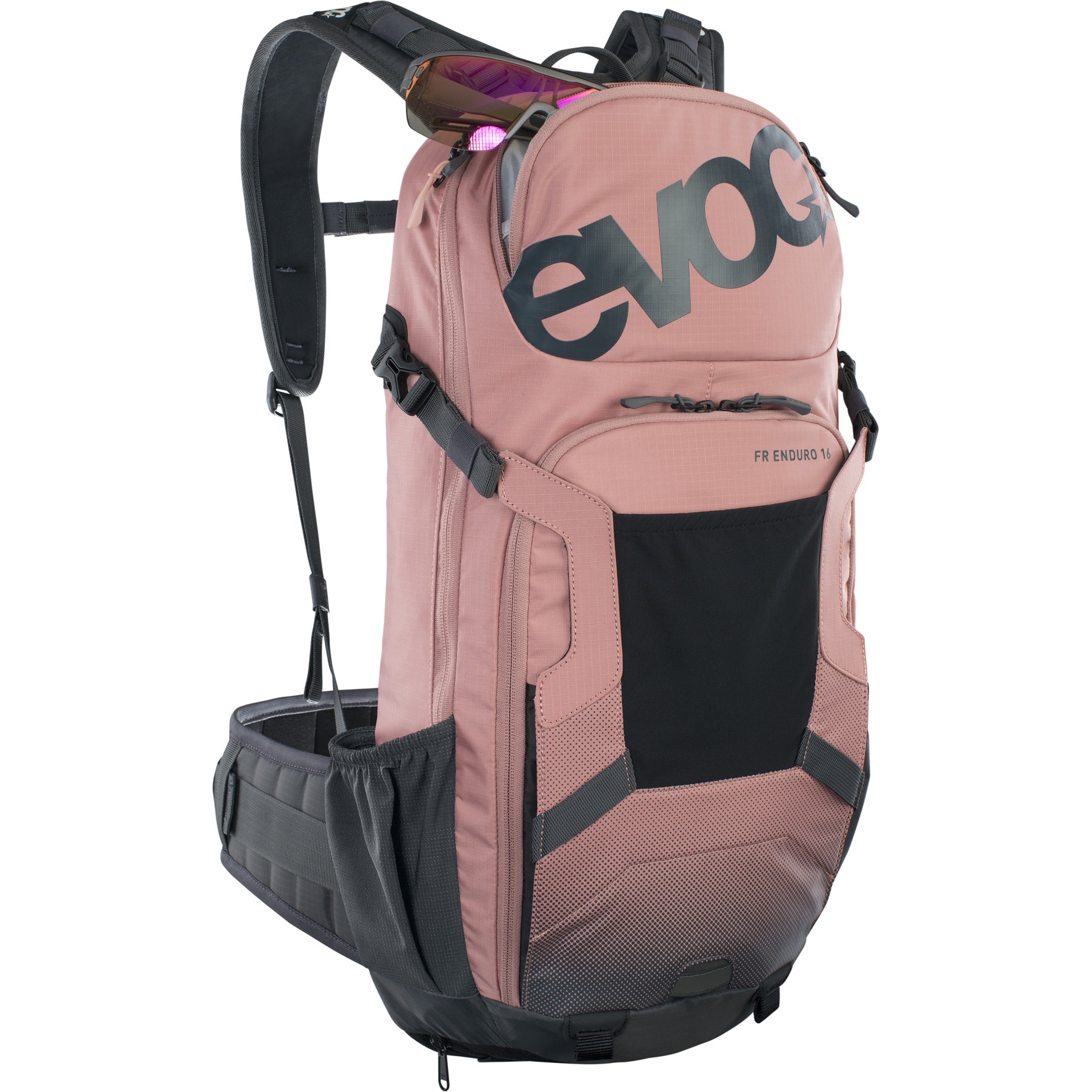 EVOC Fr Enduro 16 Protector Backpack - Dusty Pink/Carbon Grey | BIKE24