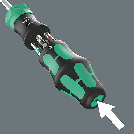 Wera Kraftform Kompakt Pistol RA -R 2, 13‑delig bitset Zwart/groen