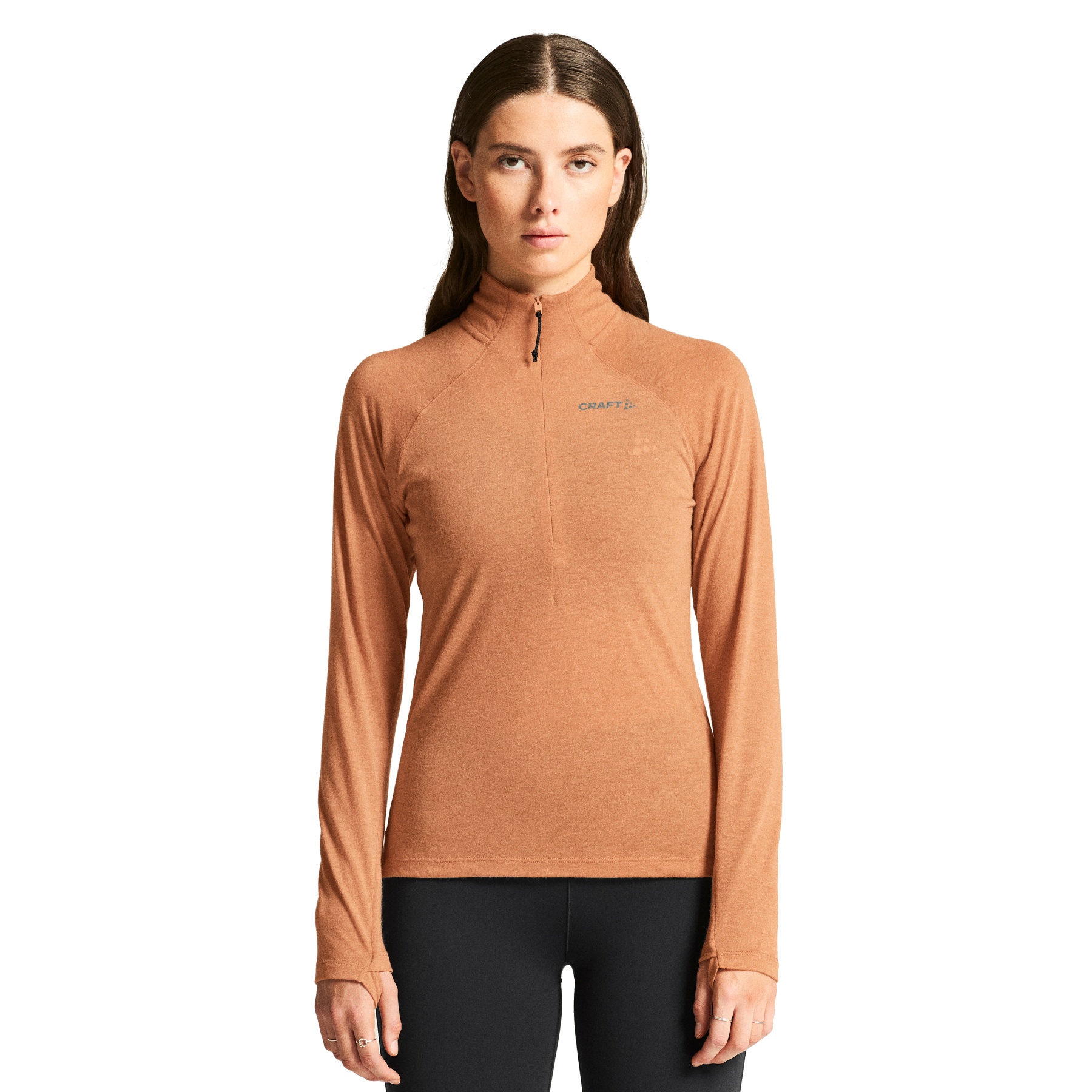 Женская футболка с длинным рукавом из шерсти CRAFT ADV SubZ 3 - Сироп/Меланж