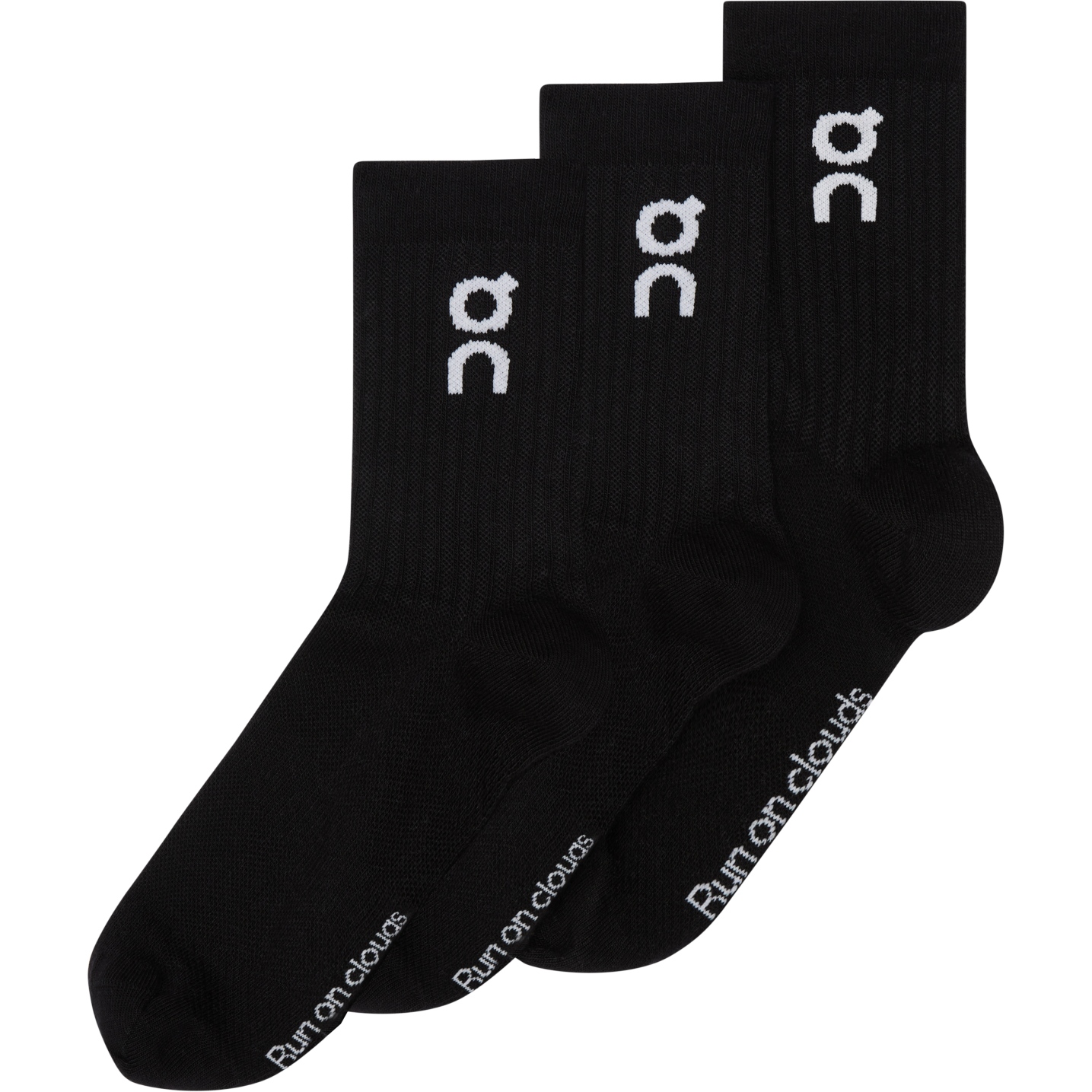 Photo produit de On Chaussettes Montantes - Logo Sock High 3-Pack Unisex - Noir