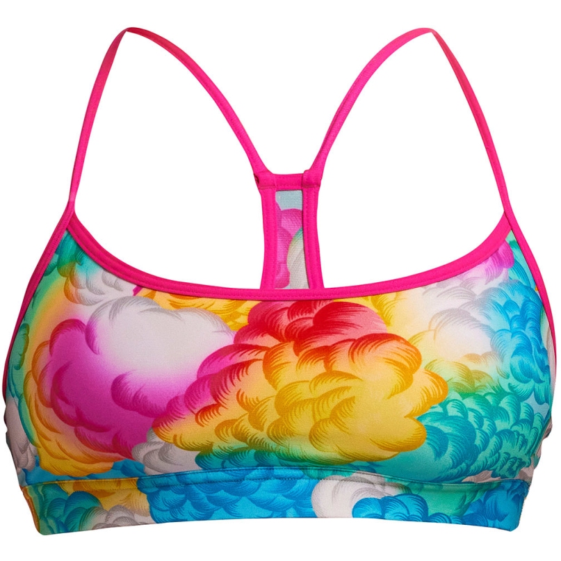 Женский топ-бикини Funkita Swim Crop Eco - Пасмурные цвета