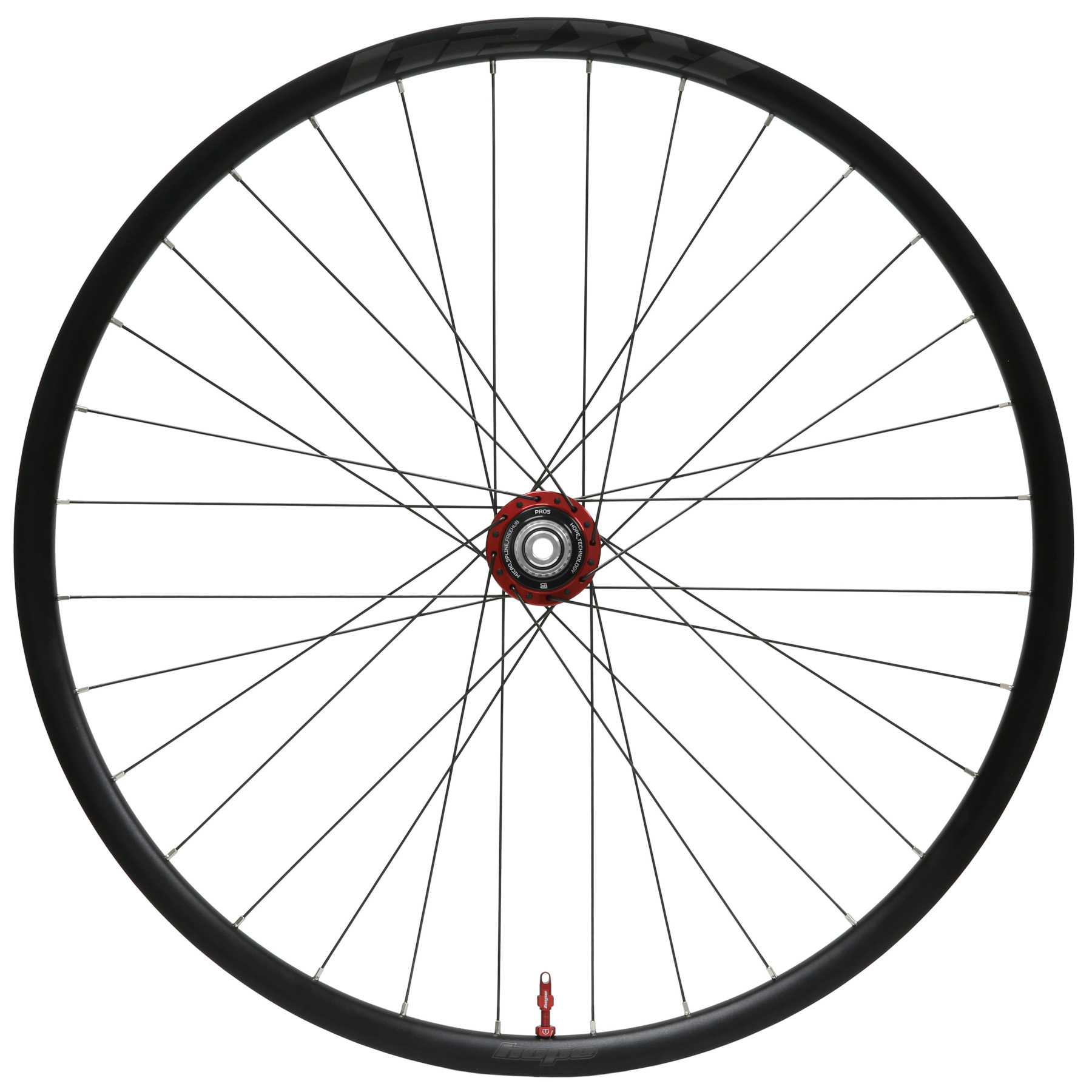 Bild von Hope RX24 - Pro 5 Hinterrad - 28" | Clincher | 28-Loch | Centerlock - 12x142mm - Micro Spline | rot