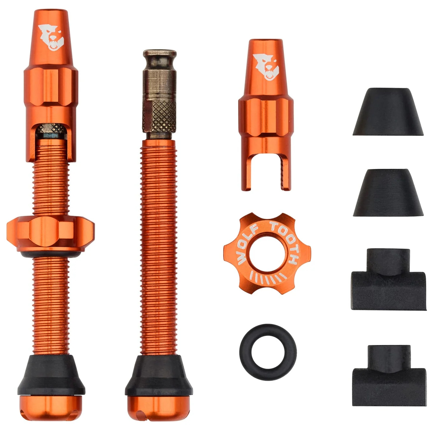 Produktbild von Wolf Tooth Ventilkit - Tubeless | Clik Valve (SCV) - orange