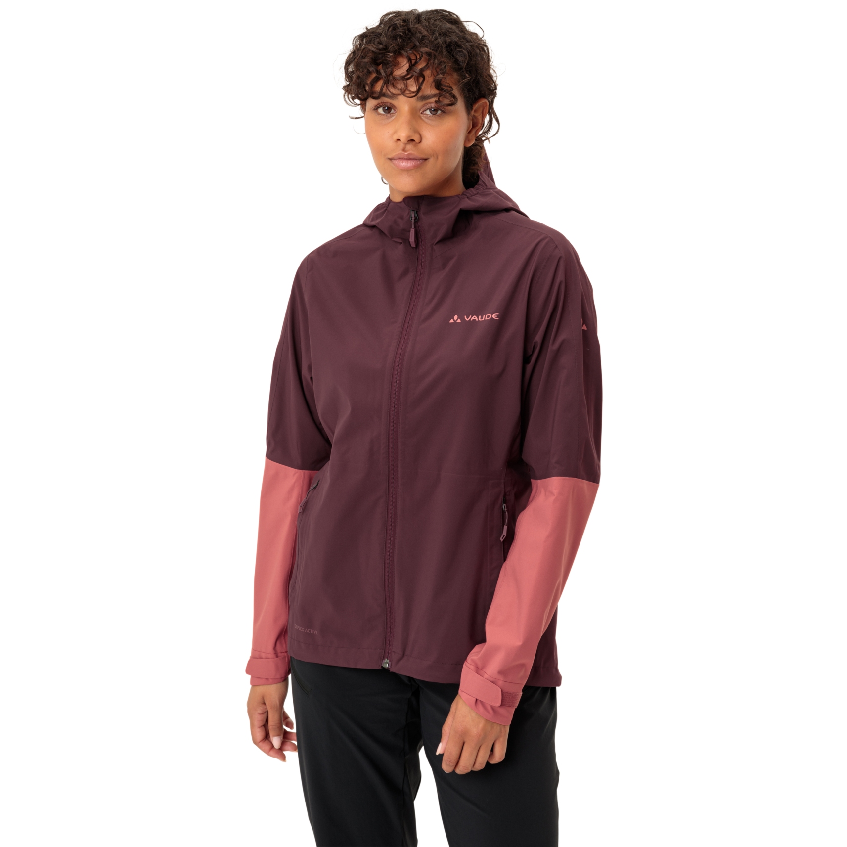 Productfoto van Vaude Moab II Regenjas Dames - cassis uni