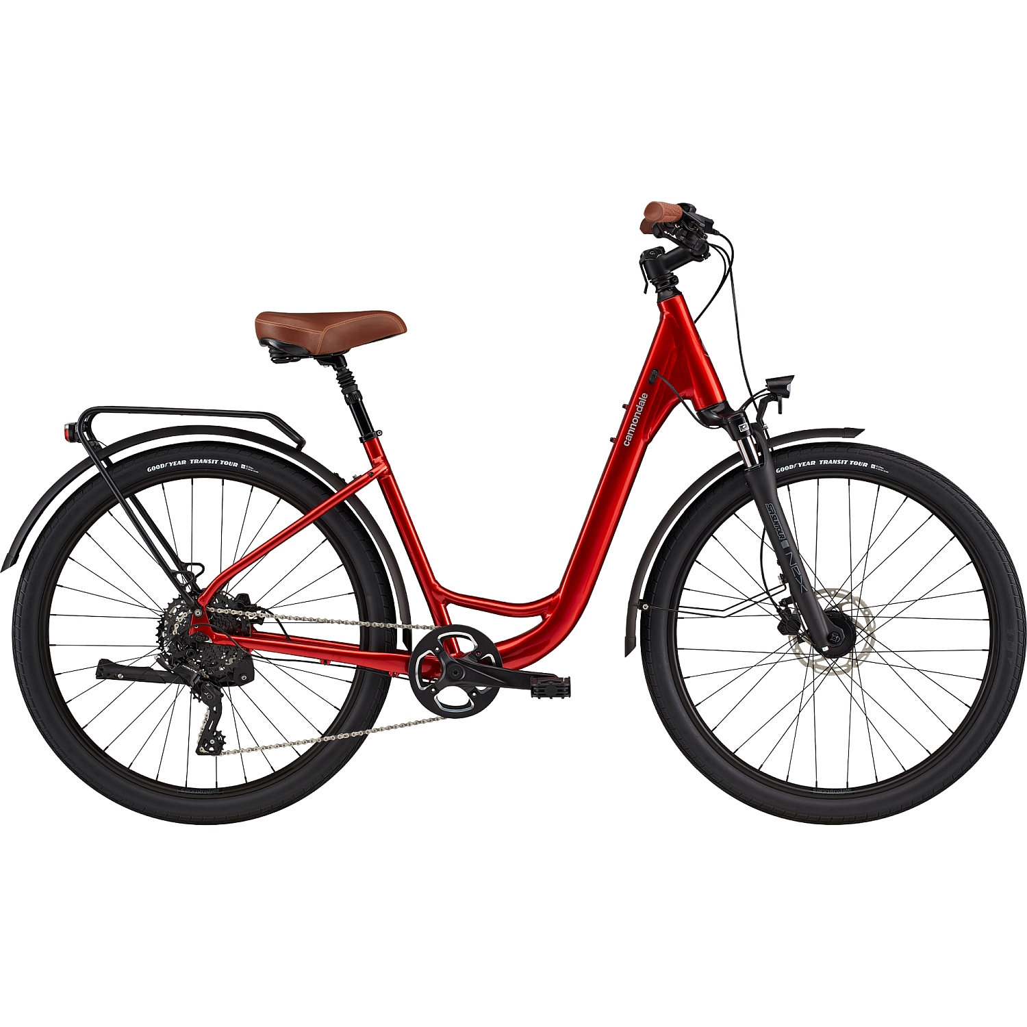 Picture of Cannondale ADVENTURE EQ - 27.5&quot; Step-Thru City Bike - 2024 - candy red