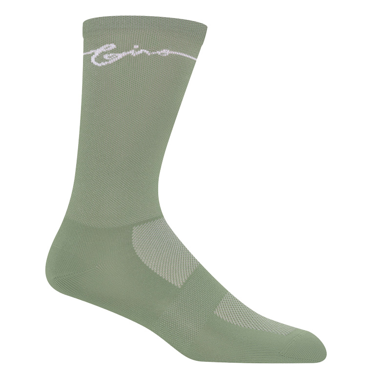 Image of Giro Comp Racer High Rise Socks - grey/green