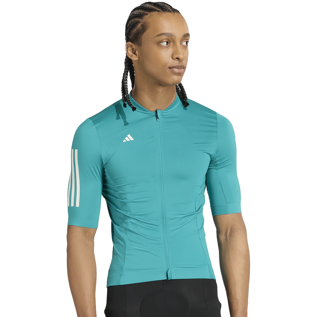Produktbild von adidas Tempo 3-Stripes Radtrikot Herren - pure teal JY2934