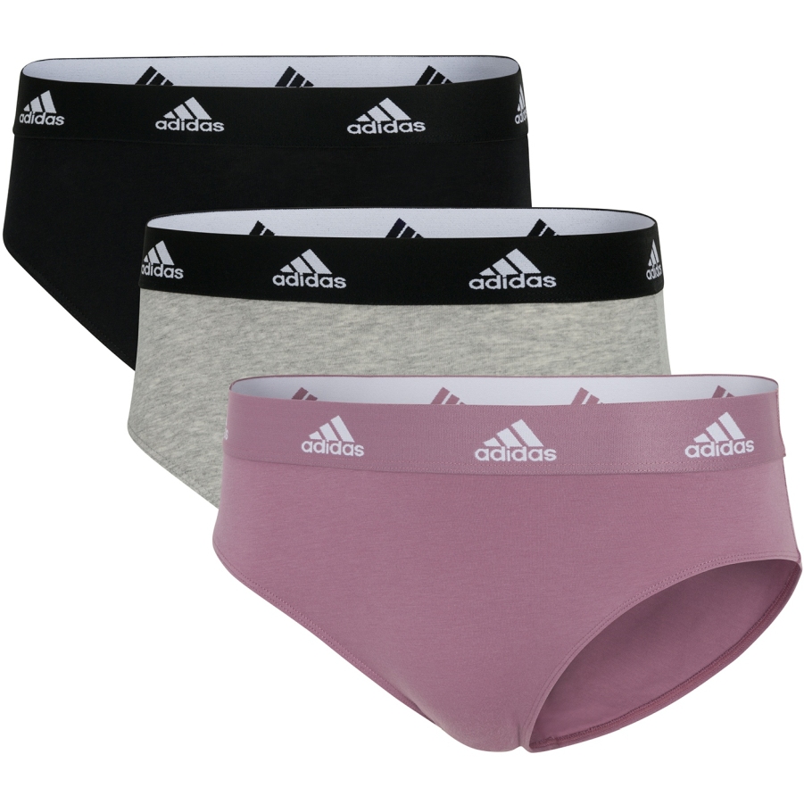 спортивное нижнее белье adidas Sport Active Comfort Cotton Bikini Bottom для женщин - 3 упаковки - 934 шт. в ассортименте