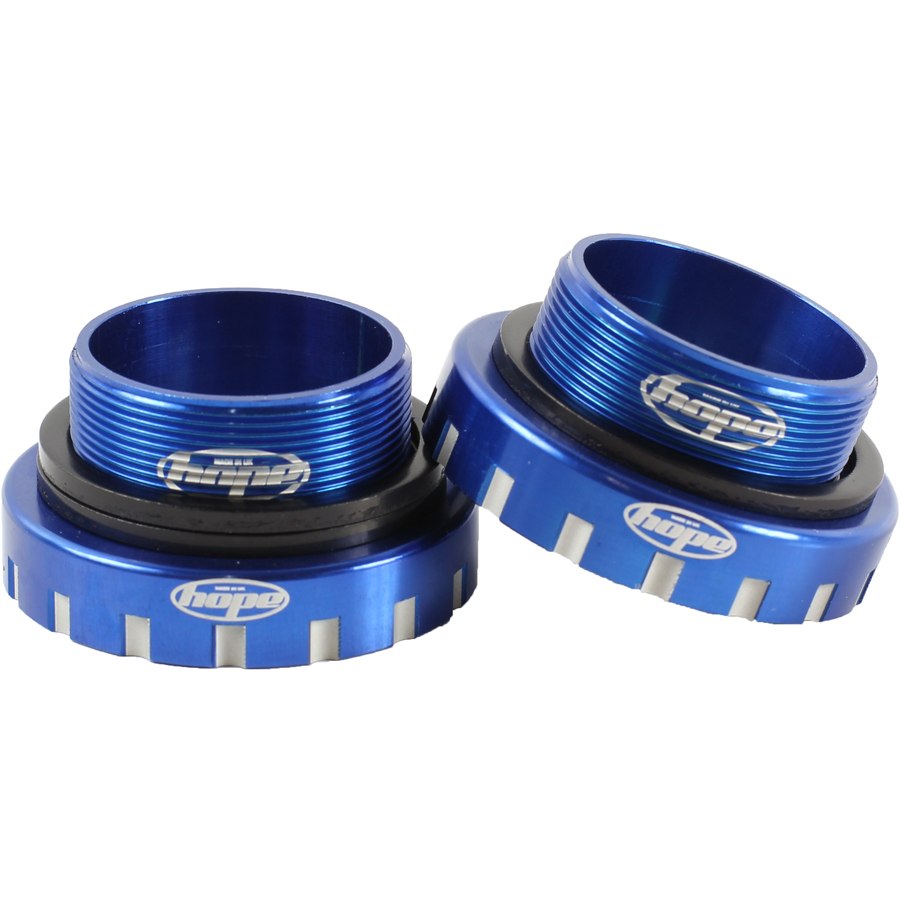 Productfoto van Hope Bottom Bracket Cups Stainless Steel - BSA-68/73/83/100-30 - blue