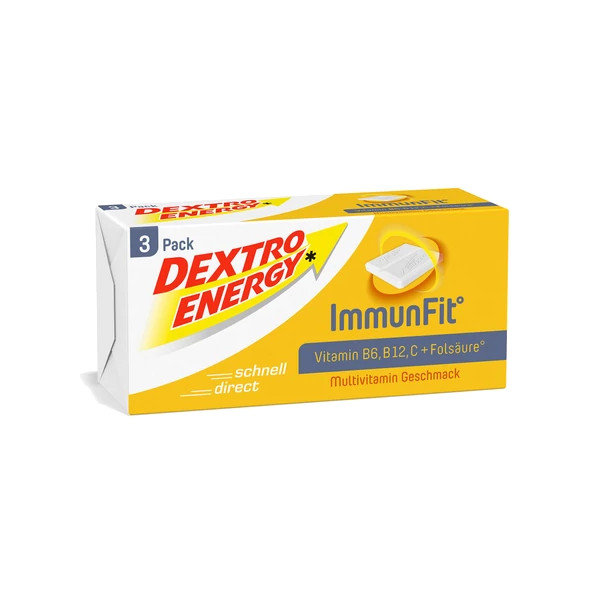 Produktbild von Dextro Energy Würfel - ImmunFit Multivitamin Täfelchen - 3x46g