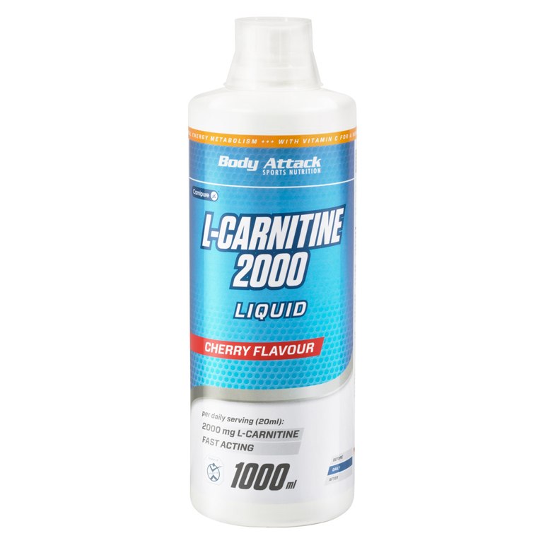 Produktbild von Body Attack L-Carnitine Liquid 2000 - Nahrungsergänzungsmittel - 1000ml Flasche