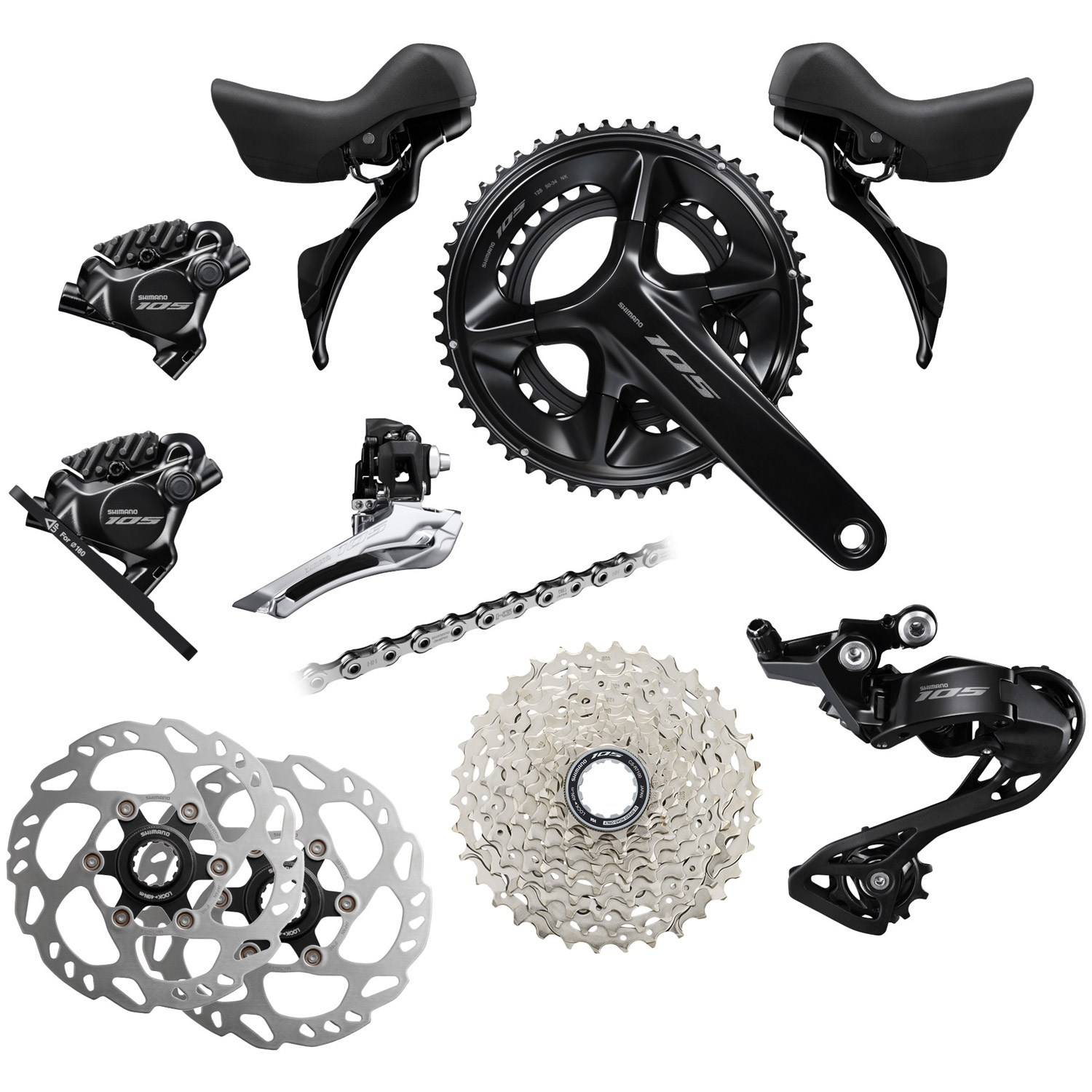 Picture of Shimano 105 R7100 Groupset - 2x12-speed - Special Offer