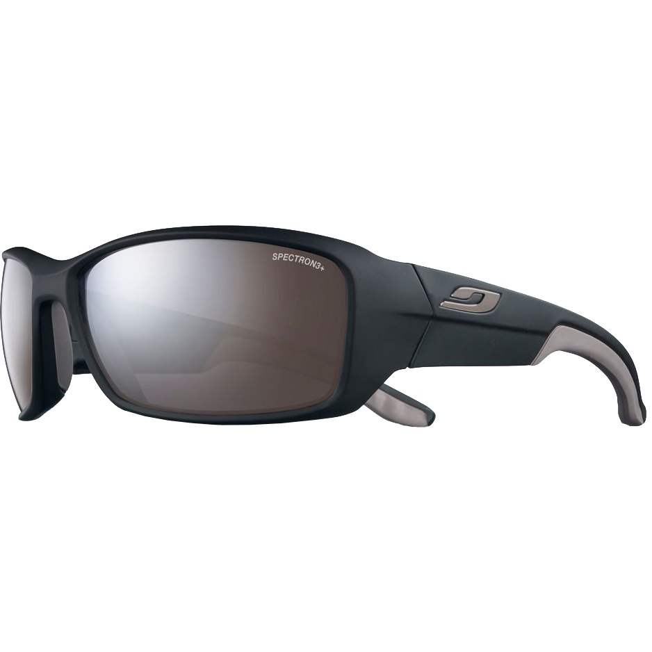 Image of Julbo Run Spectron 3+ Sunglasses - Matt Black Grey / Grey Flash Silver
