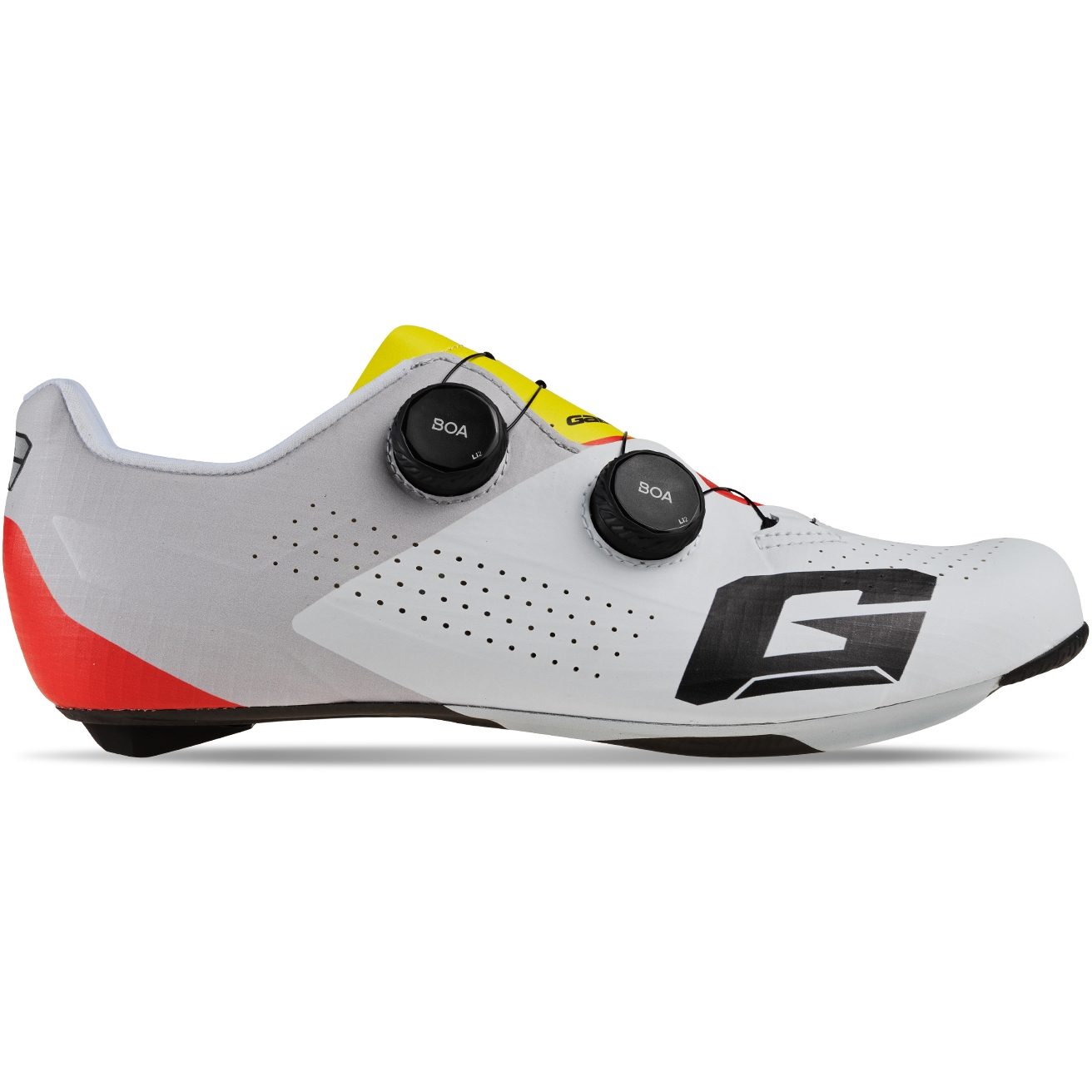 Chaussures Cyclisme Peloton - Taille 42 EU (9 US) - Noir/rouge - Avec Crampons 3 Trous