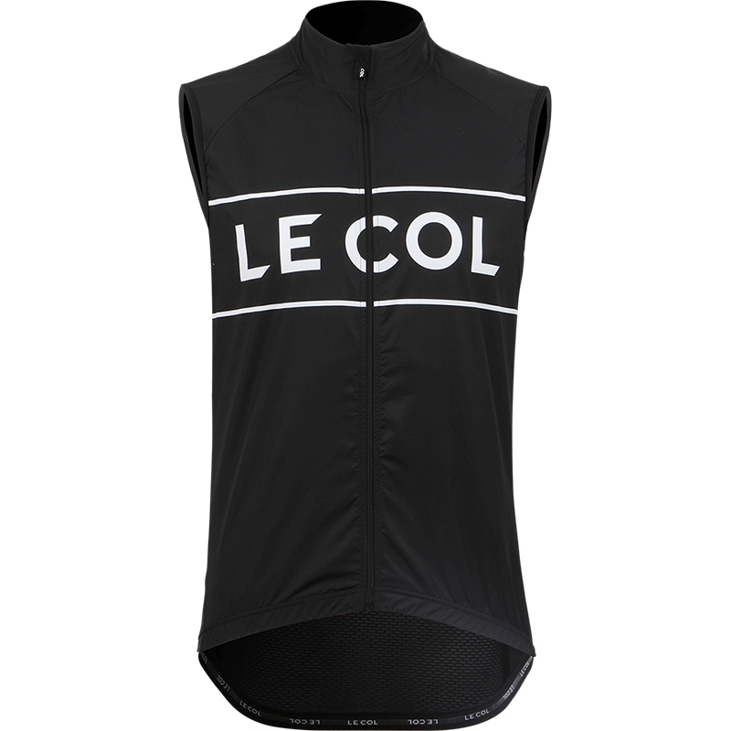 Picture of Le Col Sport Logo Gilet - Black 00000352