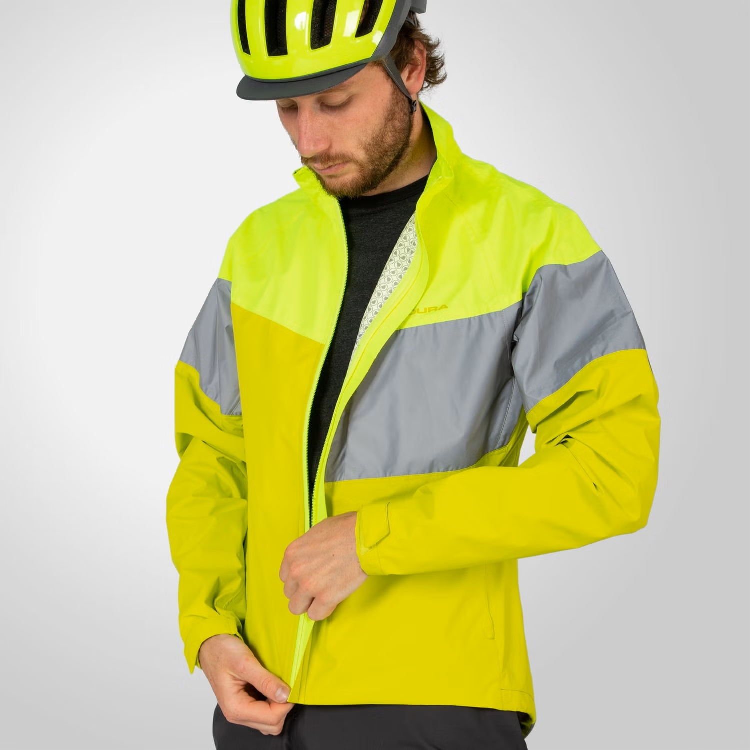 Endura Urban Luminite II Jacket Men hi viz blue reflective BIKE24