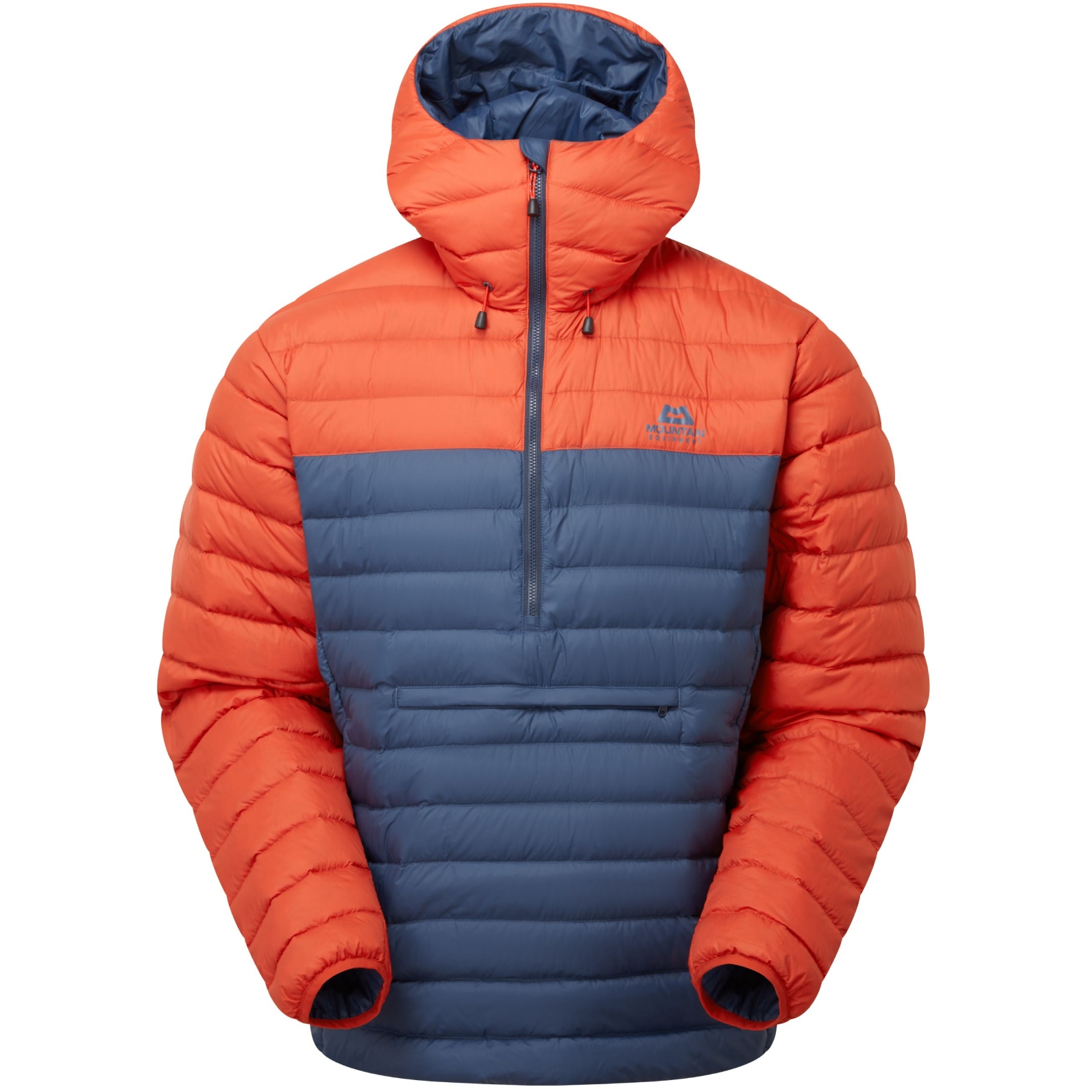 Picture of Mountain Equipment Earthrise Hooded Down Pullover ME-006866 - dusk/redrock