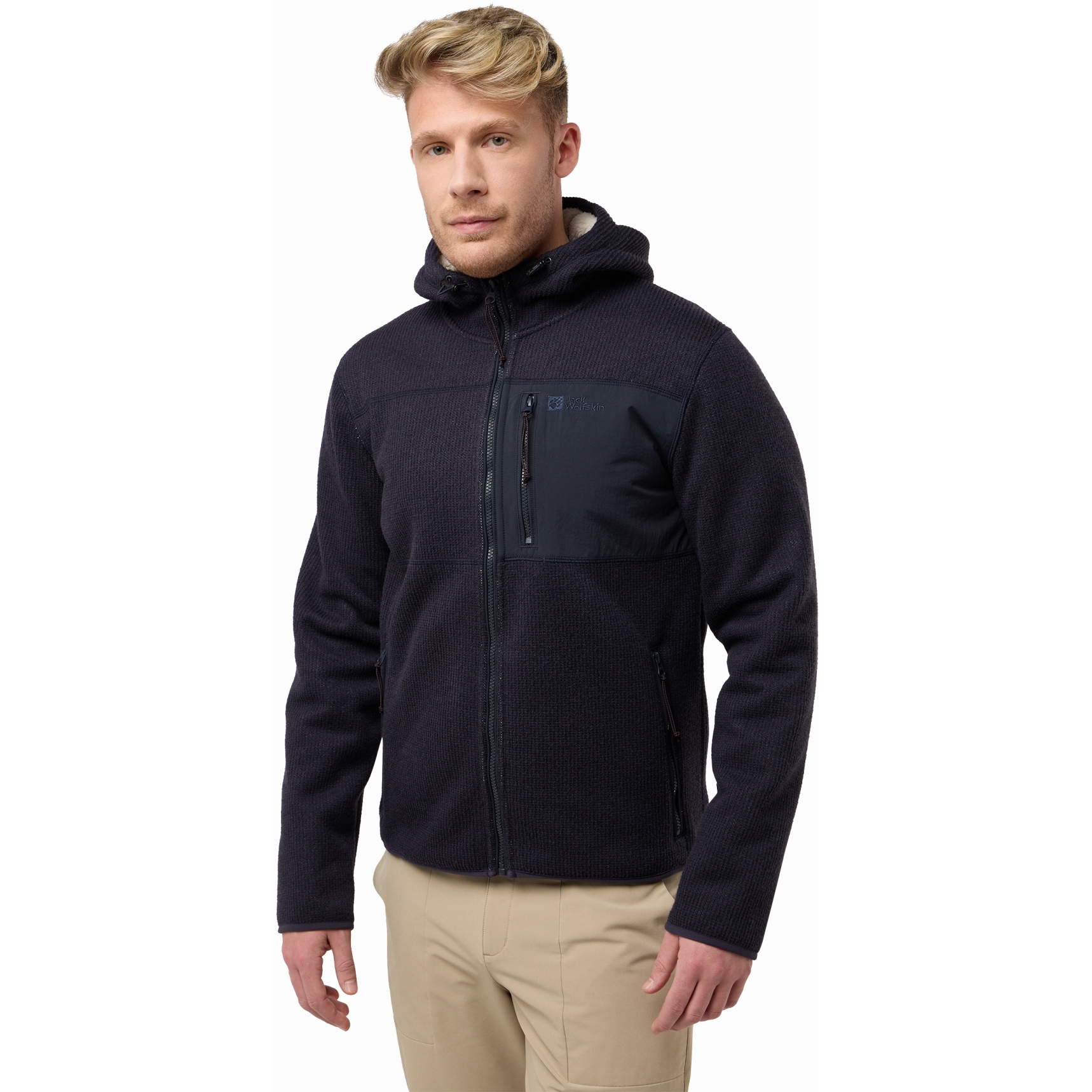 Produktbild von Jack Wolfskin Kaminfeuer Kapuzenjacke Herren - dark navy