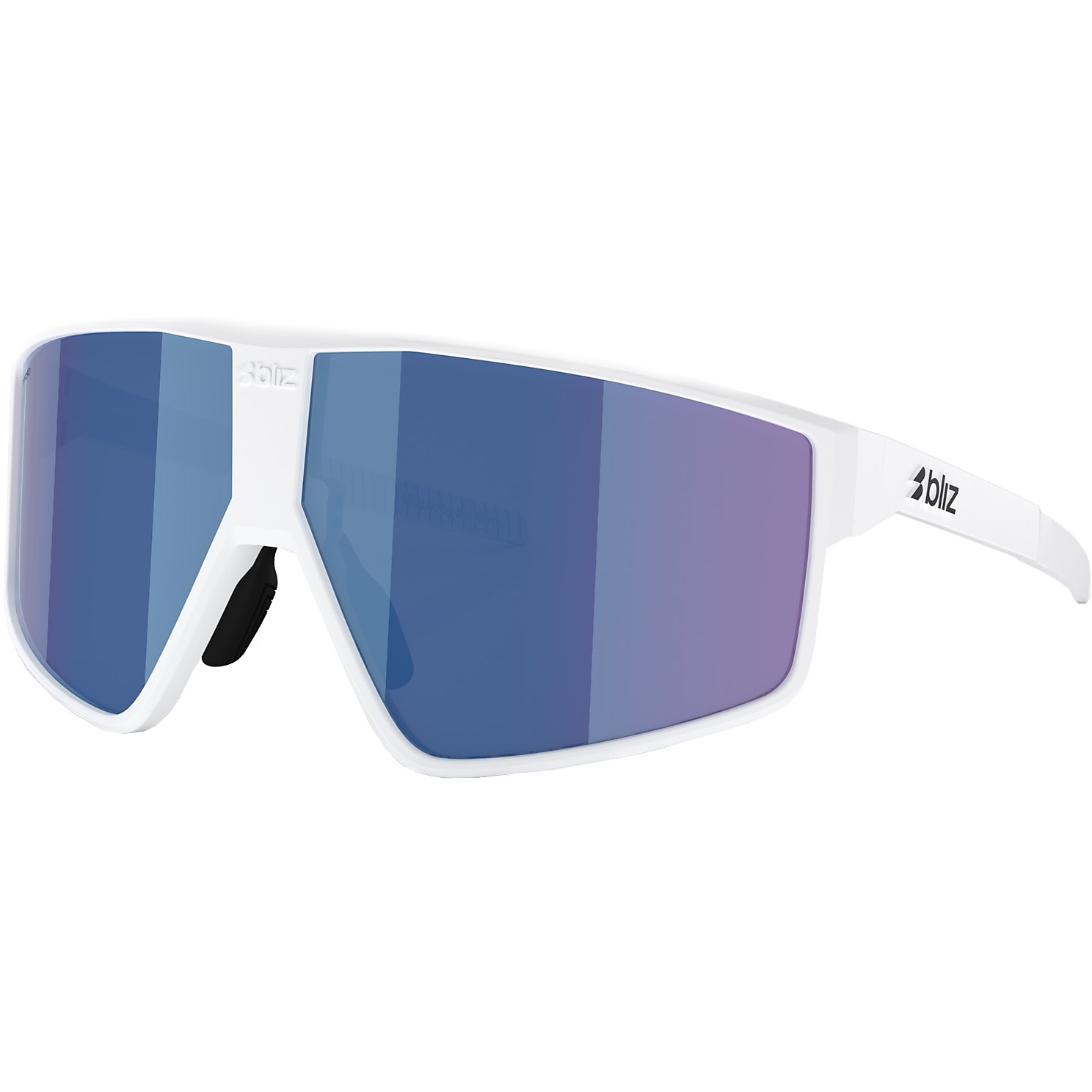 Produktbild von Bliz P002 Brille - White / Smoke Multi Blue