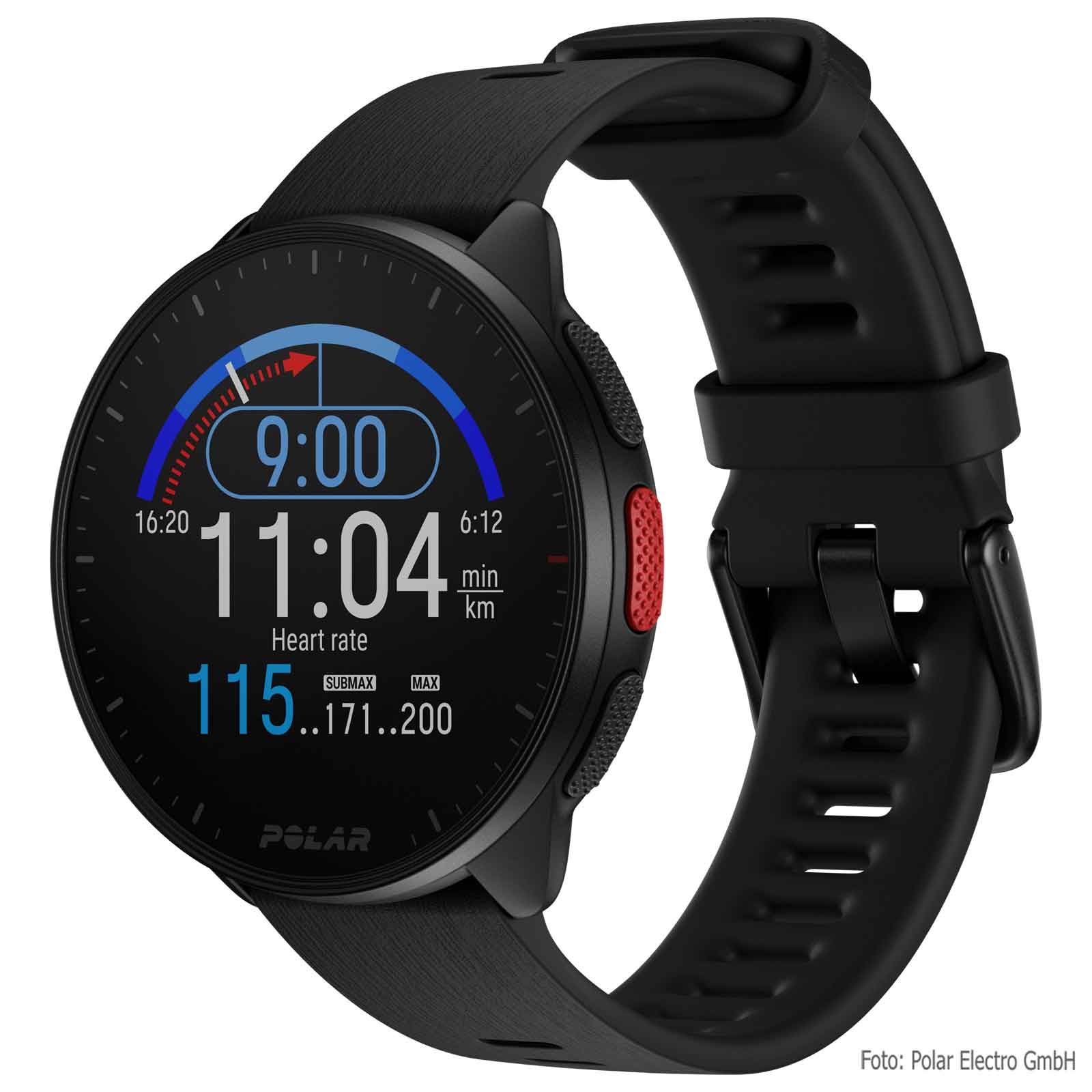 Picture of Polar Pacer GPS Running Watch - Night Black