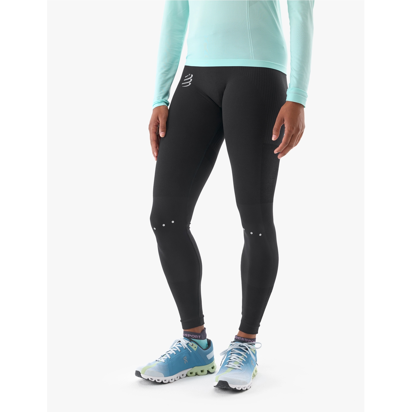 Compressport Winter Running Leggings Women black BIKE24