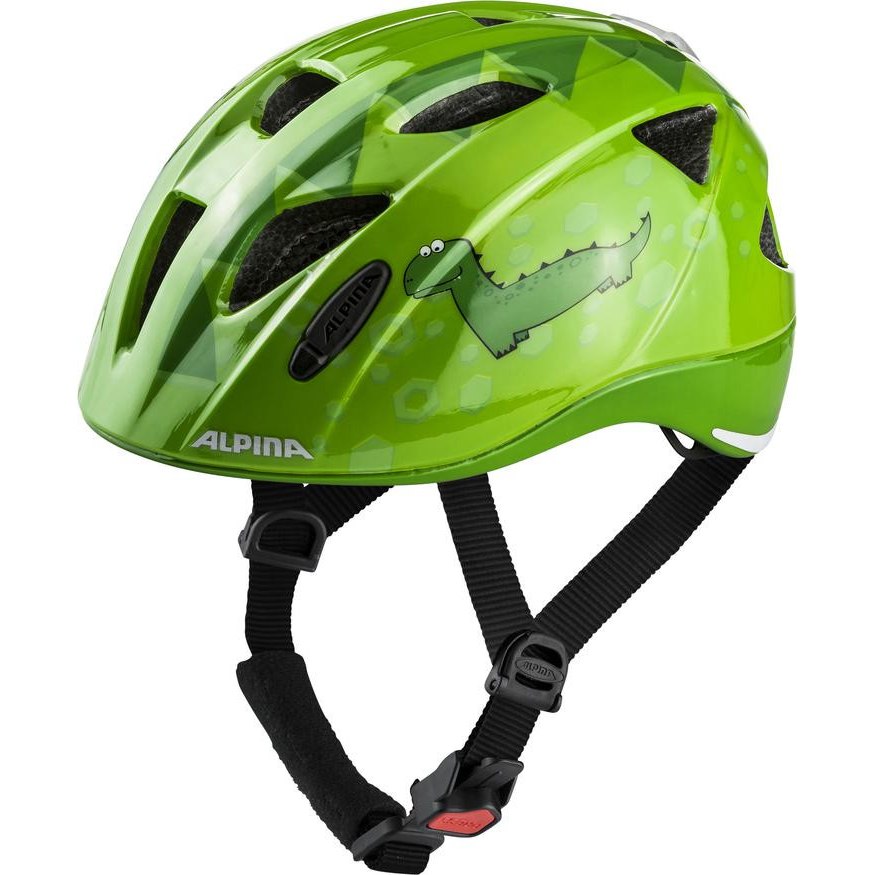 Picture of Alpina Ximo Flash Kids Helmet - green dino