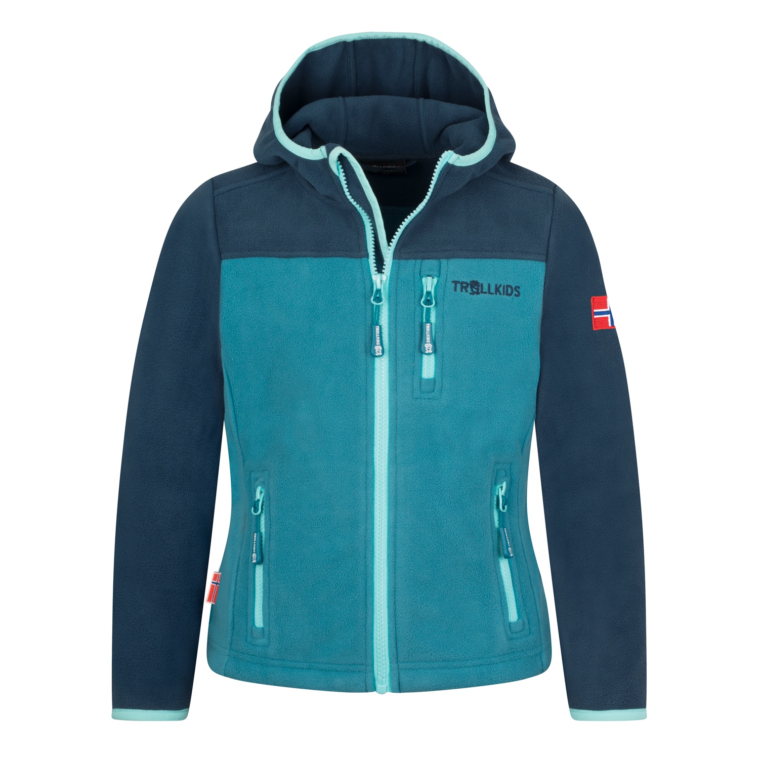 Produktbild von Trollkids Stavanger Jacke Kinder - dark marine/mystic blue/arctic blue