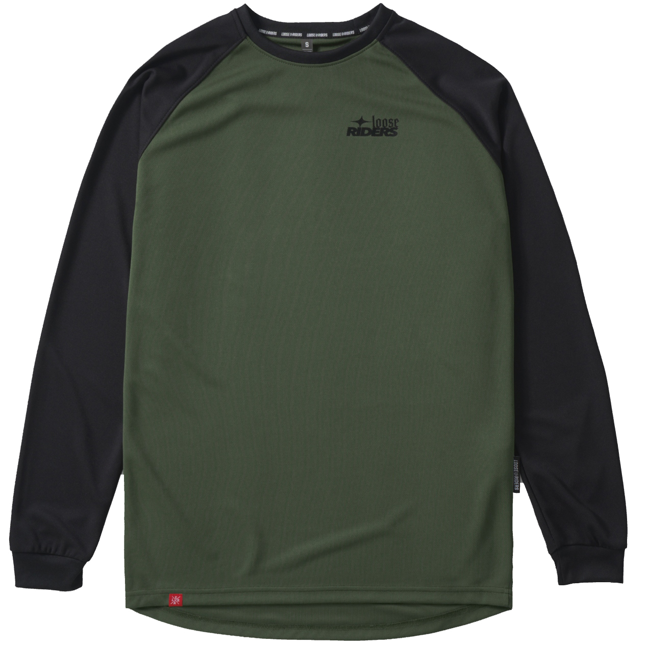 Bild von Loose Riders Essentials Langarmtrikot Herren - Olive Black