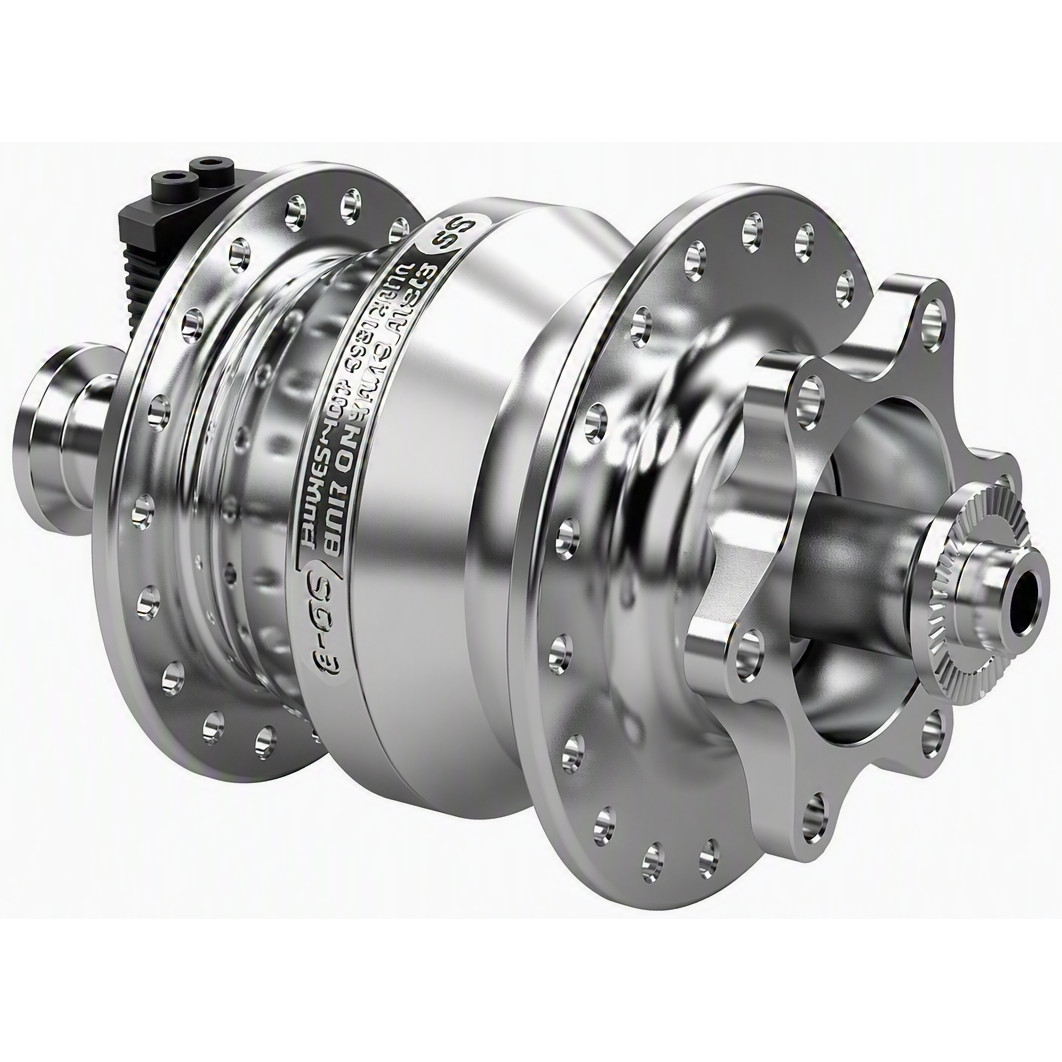 Shutter Precision SD-8 Hub Dynamo - 6-Bolt | QR - 9x100mm - silver