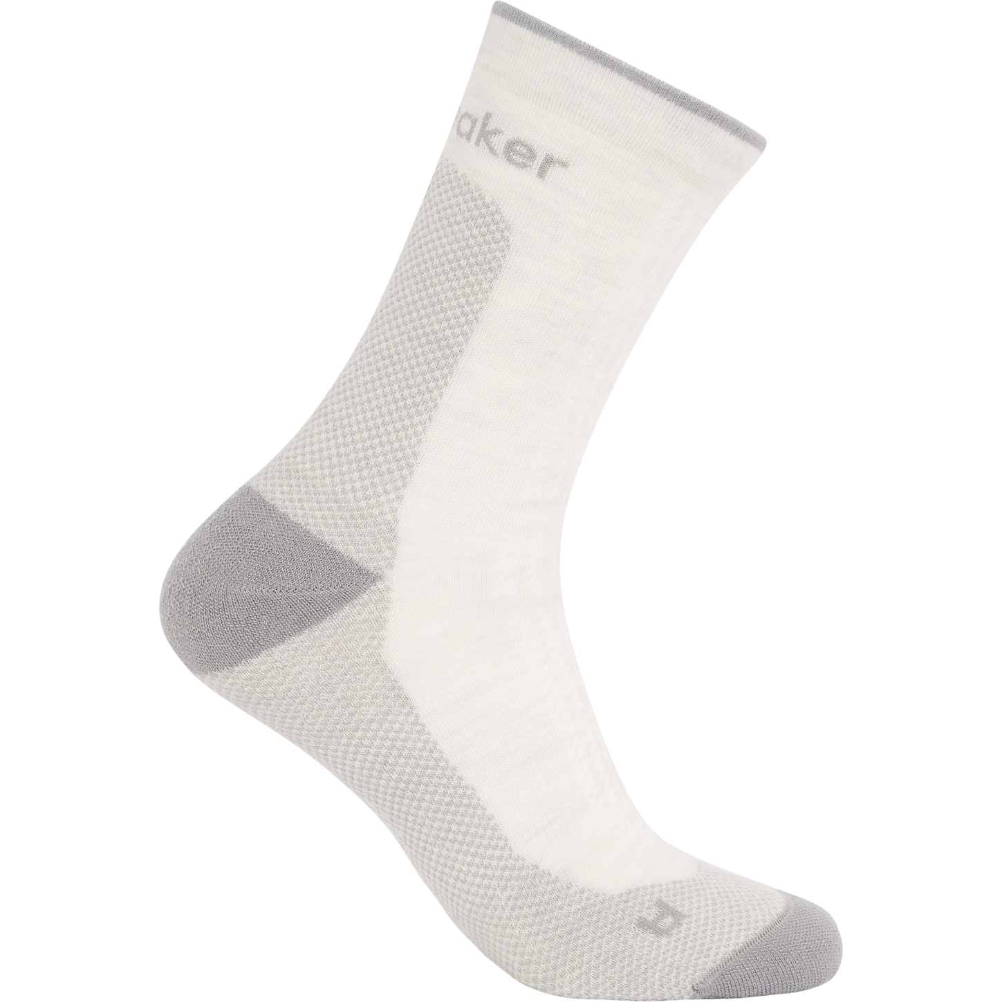 Productfoto van Icebreaker Merino Hike+ Ultralight Quarter Sokken Heren - Ecru Hthr/Alloy