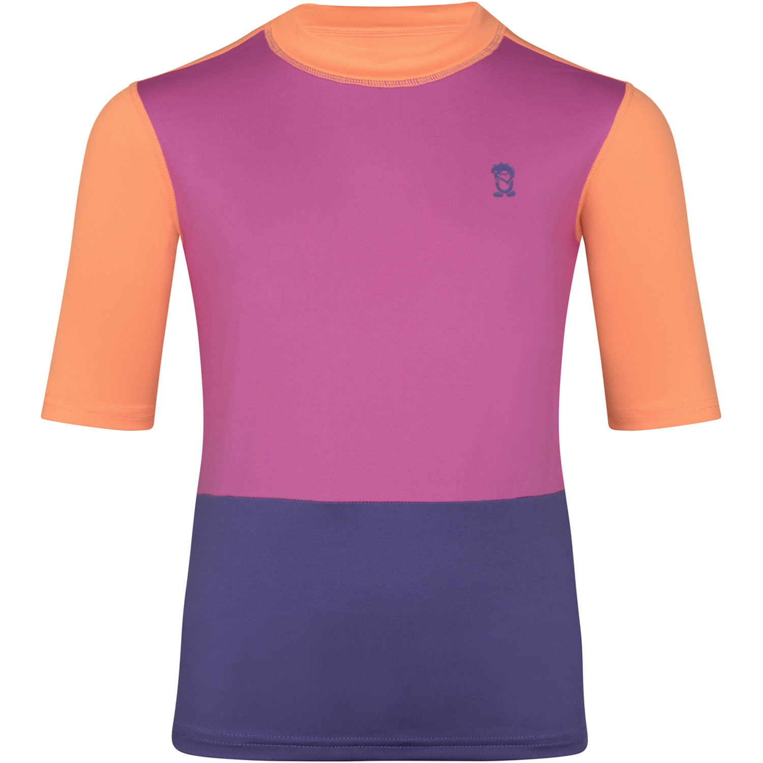 Picture of Trollkids Balestrand T-Shirt Kids - mallow pink/papaya/violet blue