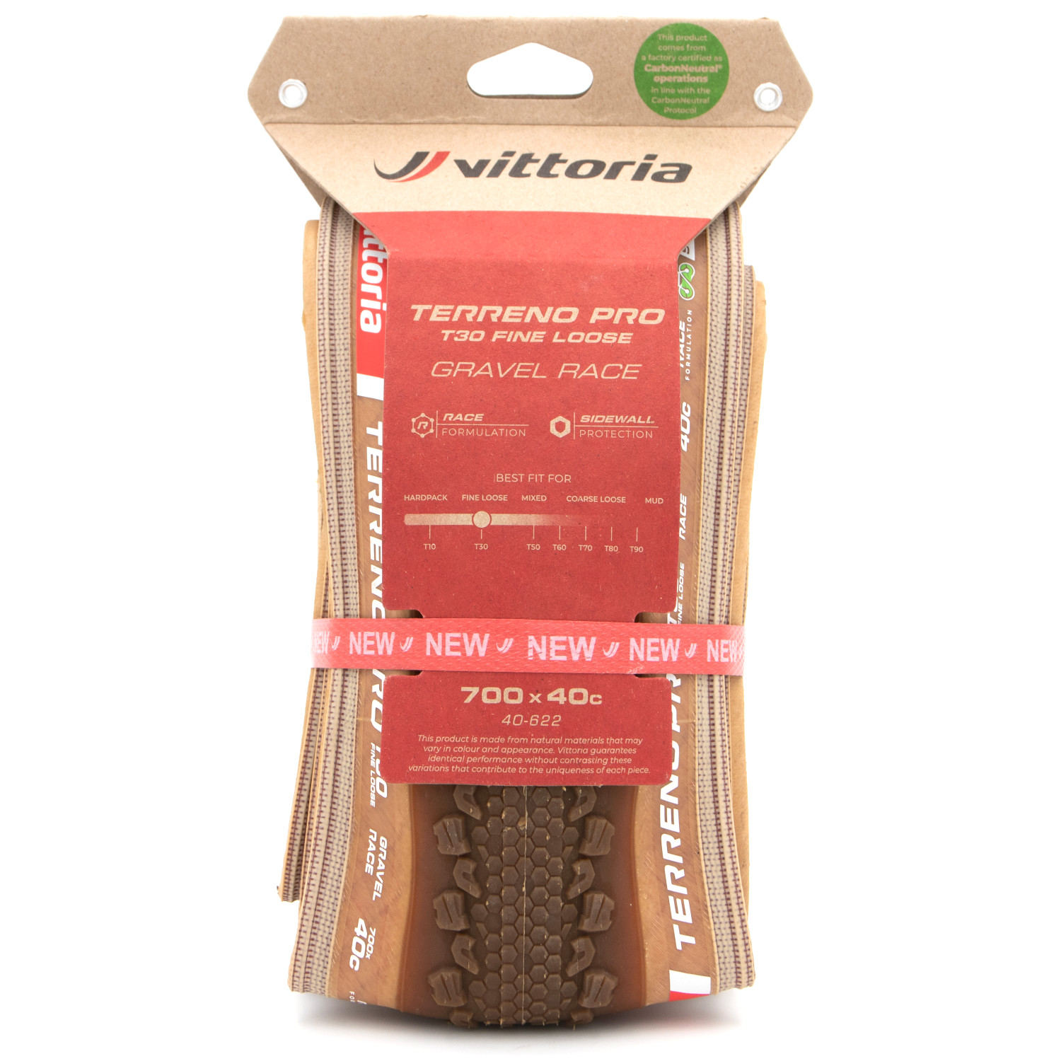 Vittoria Terreno Pro T30 Gravel Race Folding Tire - Fine Loose