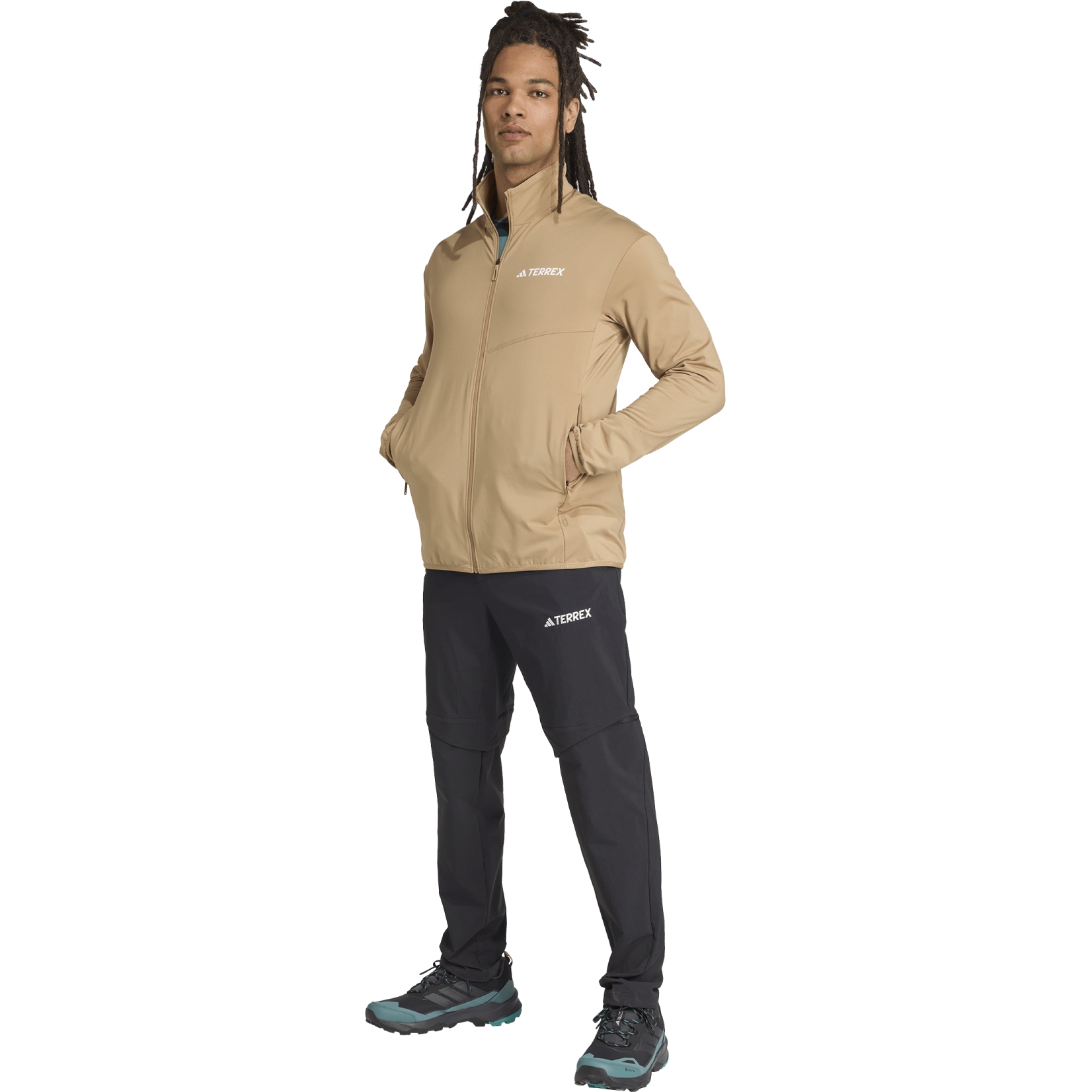adidas TERREX Multi Climawarm Fleece Jacket Men - cardboard JM0139