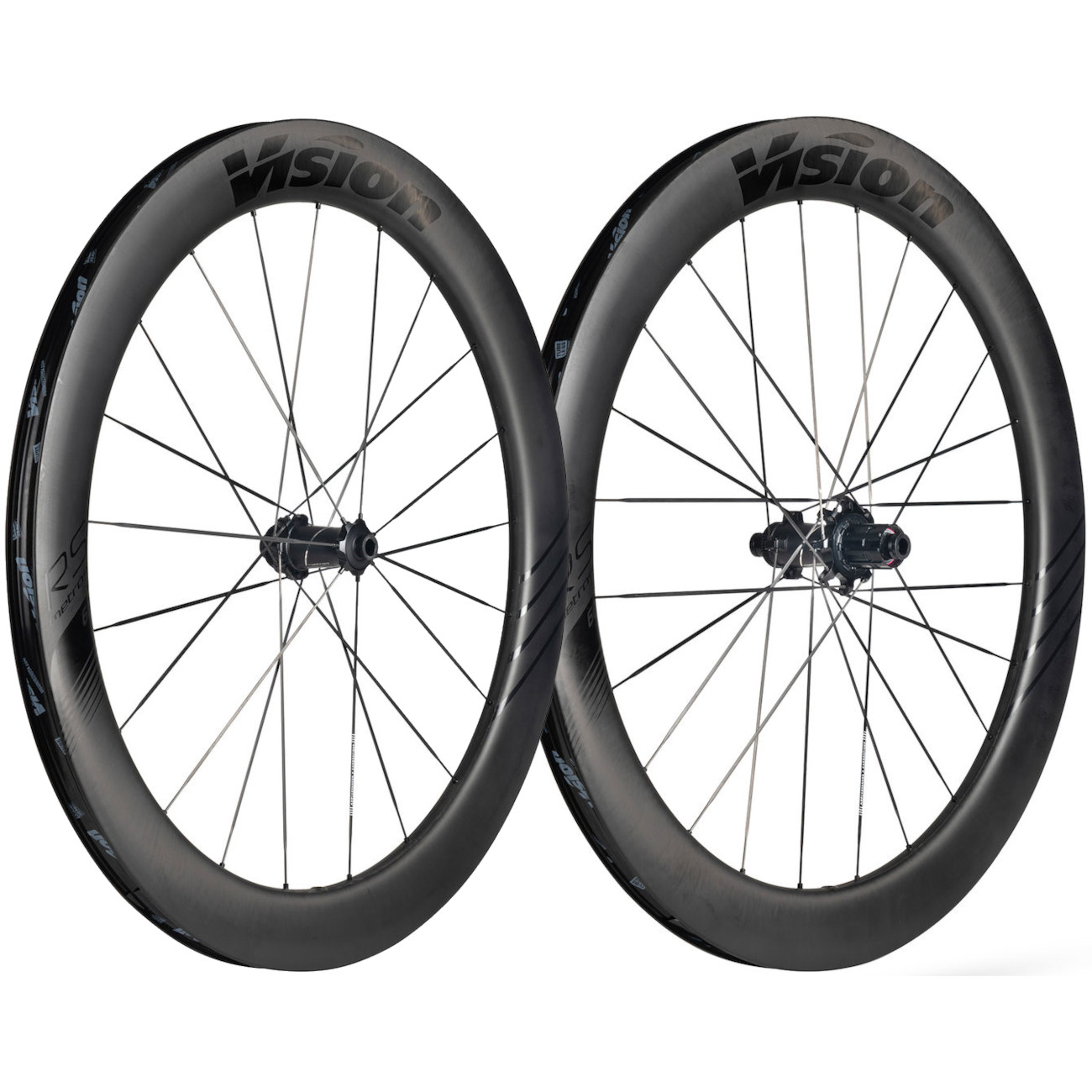 Productfoto van Vision Metron 60 RS Wielset - 28&quot; | Carbon | Clincher | Centerlock - 12/15x100mm | 12x142mm - Shimano HG-EV