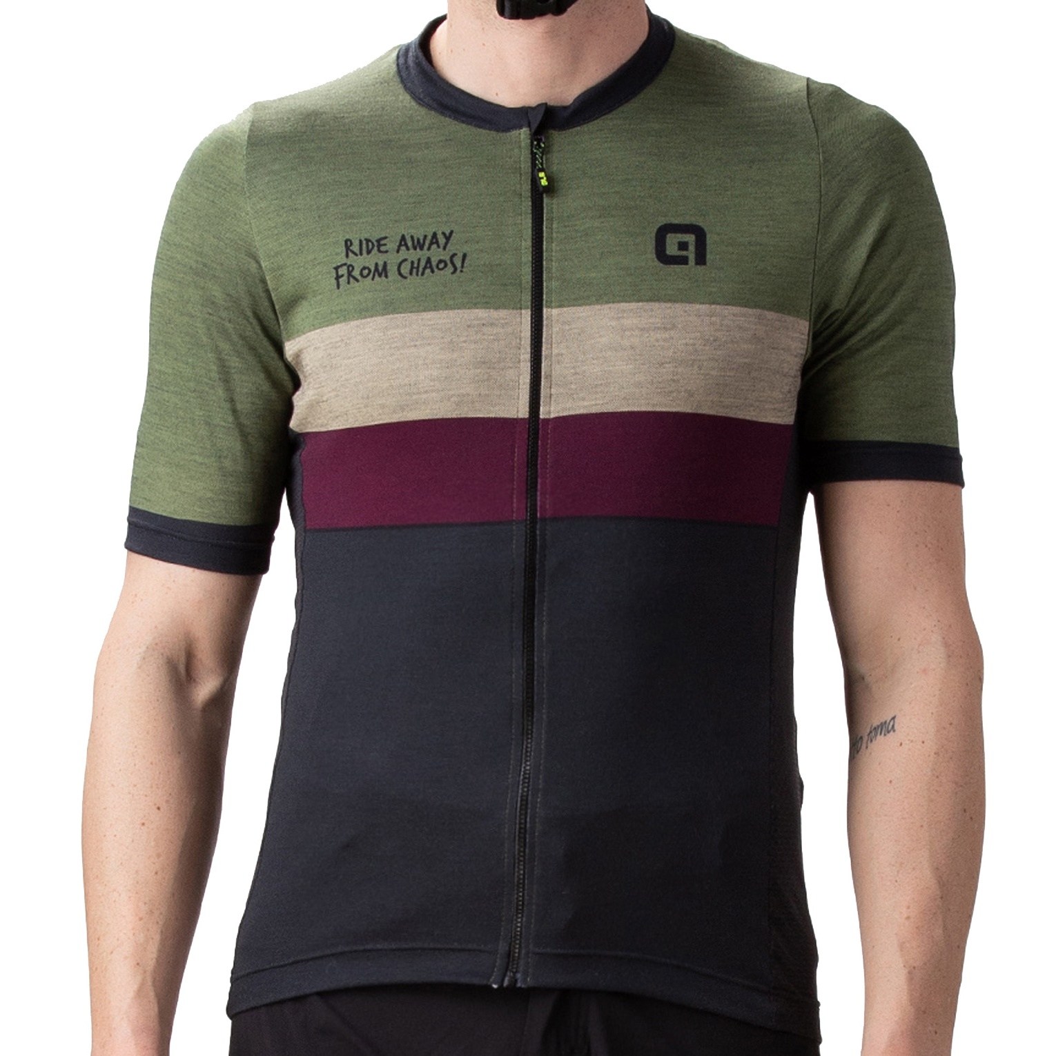 Picture of Alé OFF ROAD - GRAVEL Chaos Short Sleeve Jersey Men - green