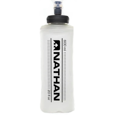 Produktbild von Nathan Sports Soft Flask Trinkflasche mit Beißventil 600ml - grau