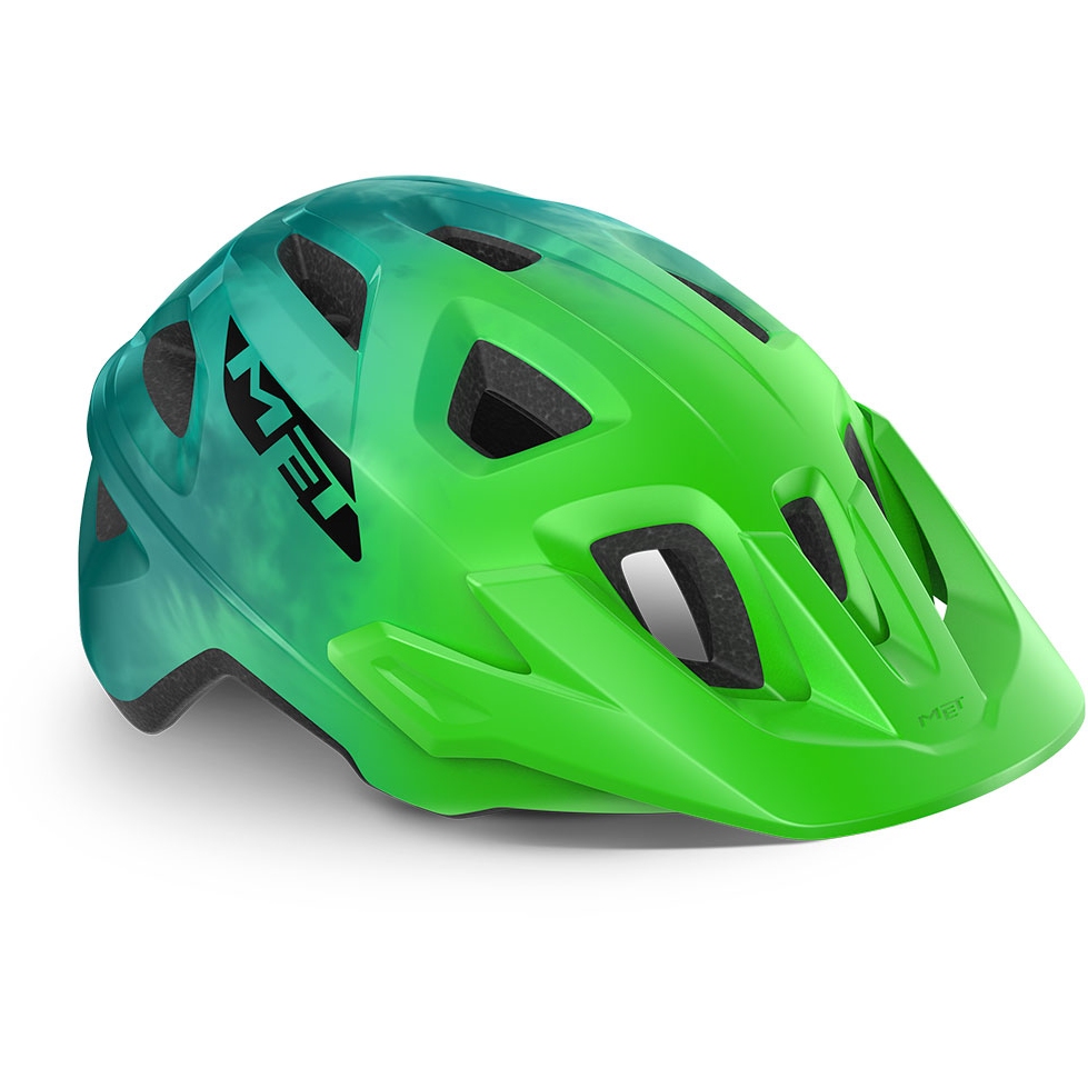 Picture of MET Eldar Youth Helmet - green tie-dye matt