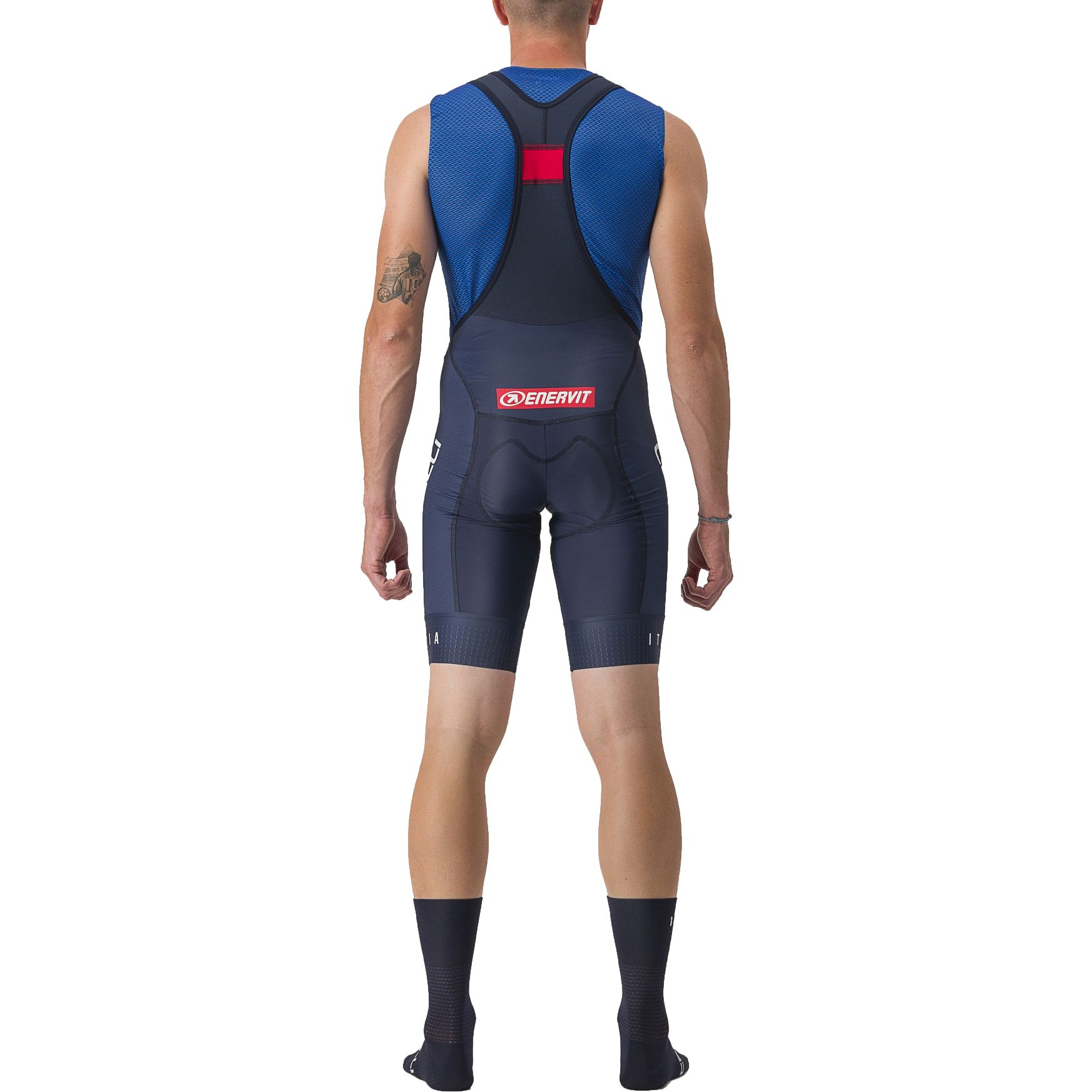 Castelli Cuissard a Bretelles Court Cycliste Homme Team Italia Competizione belgian blue kiss pad 424