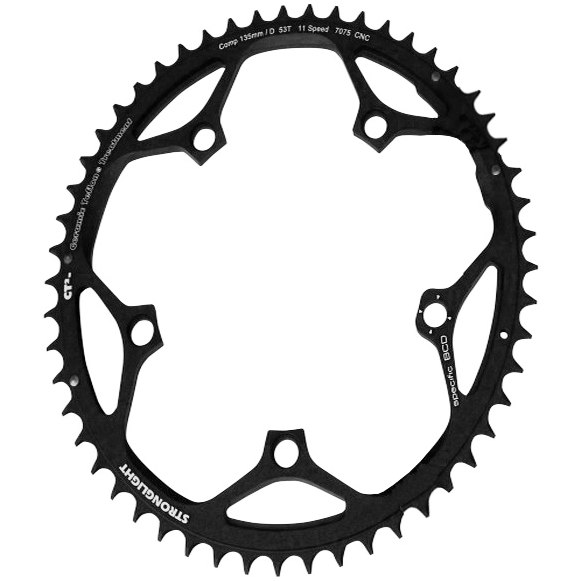 Productfoto van Stronglight CT2 Road Chainring - 5-Arm - 135mm - Campagnolo 11-Speed - black