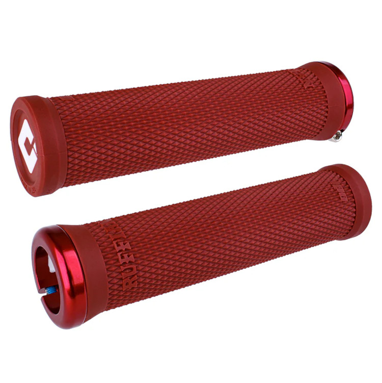 Productfoto van ODI Ruffian Stuurhandvatten - BMX | Lock-On V2.1 | 135mm - rood
